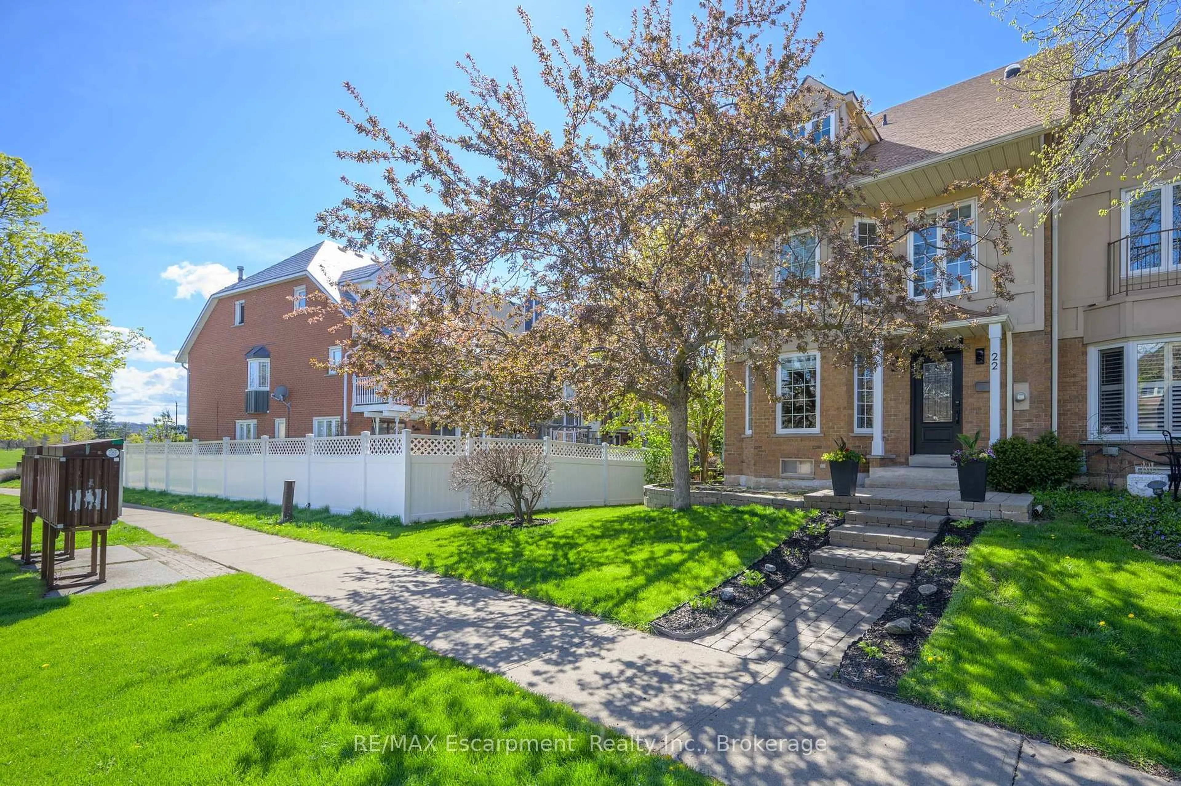 Home with brick exterior material, street for 22 Waterford Cres, Hamilton Ontario L8E 4Z9
