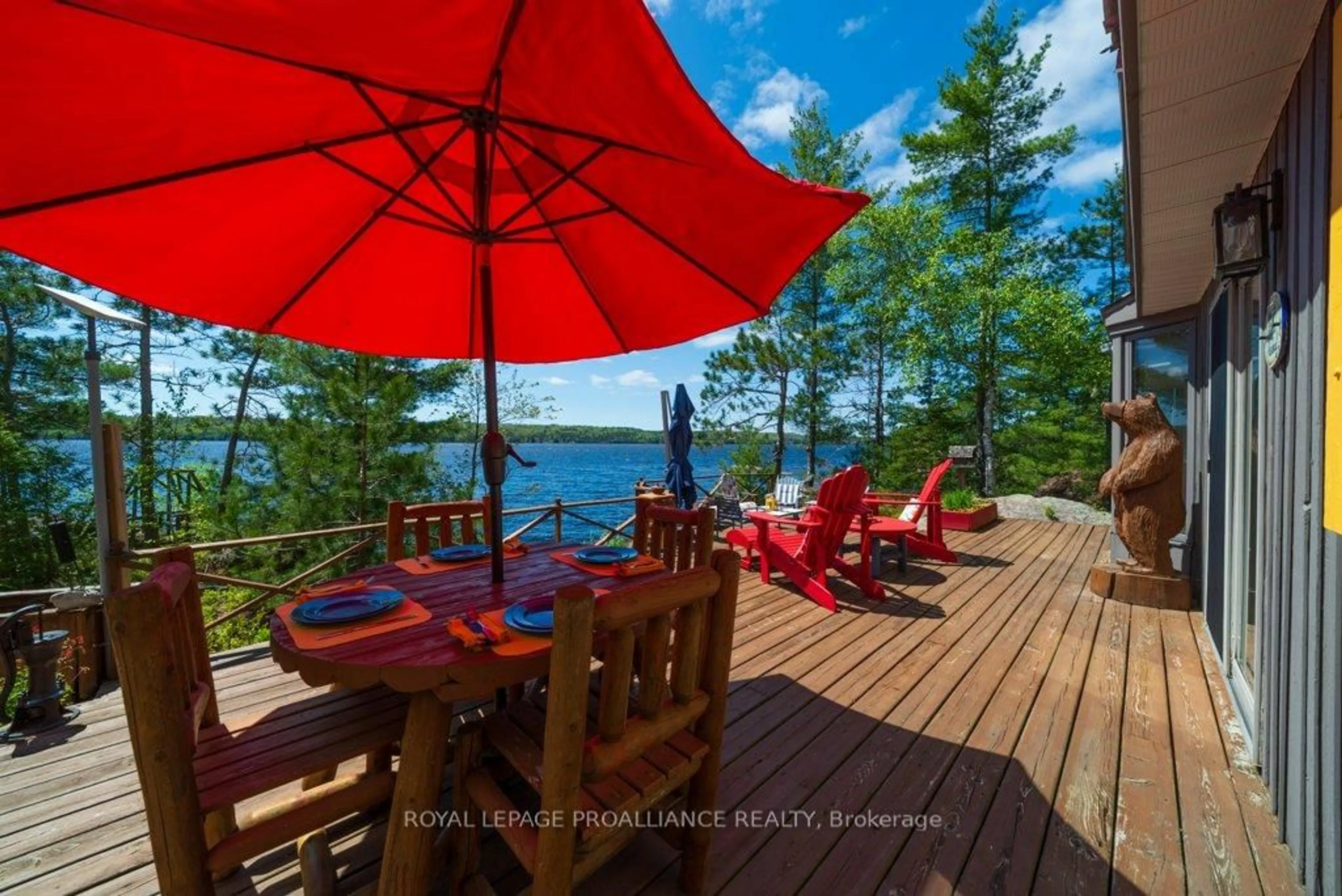 Patio, water/lake/river/ocean view for 890 Mazinaw Lake, Cloyne Ontario K0H 1K0