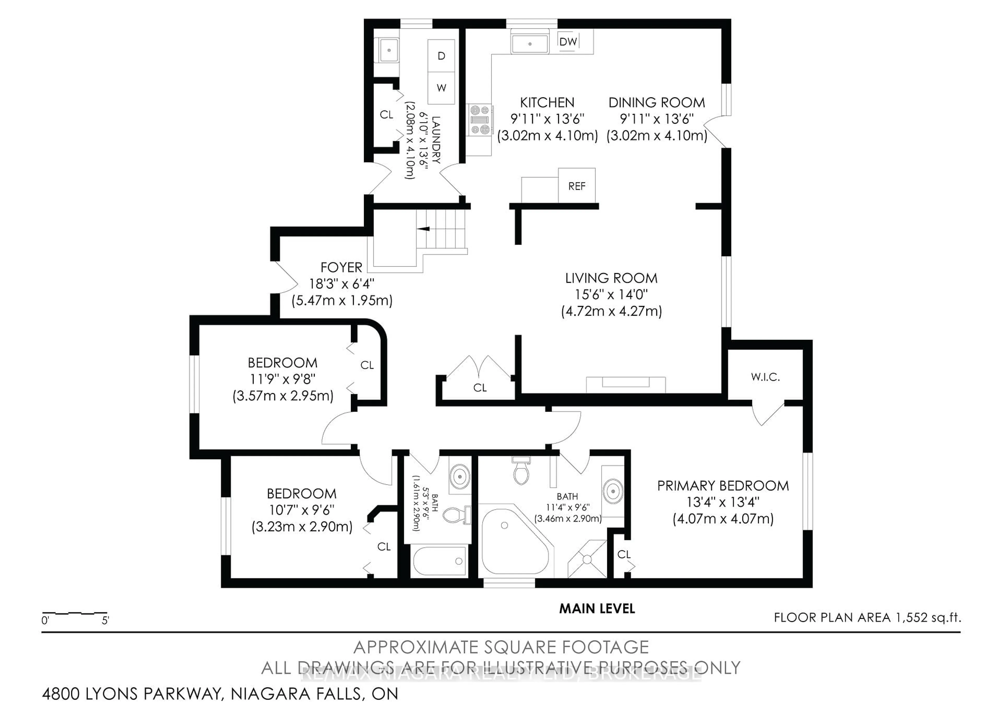 Floor plan for 4800 Lyon's Pkwy, Niagara Falls Ontario L2G 0A4