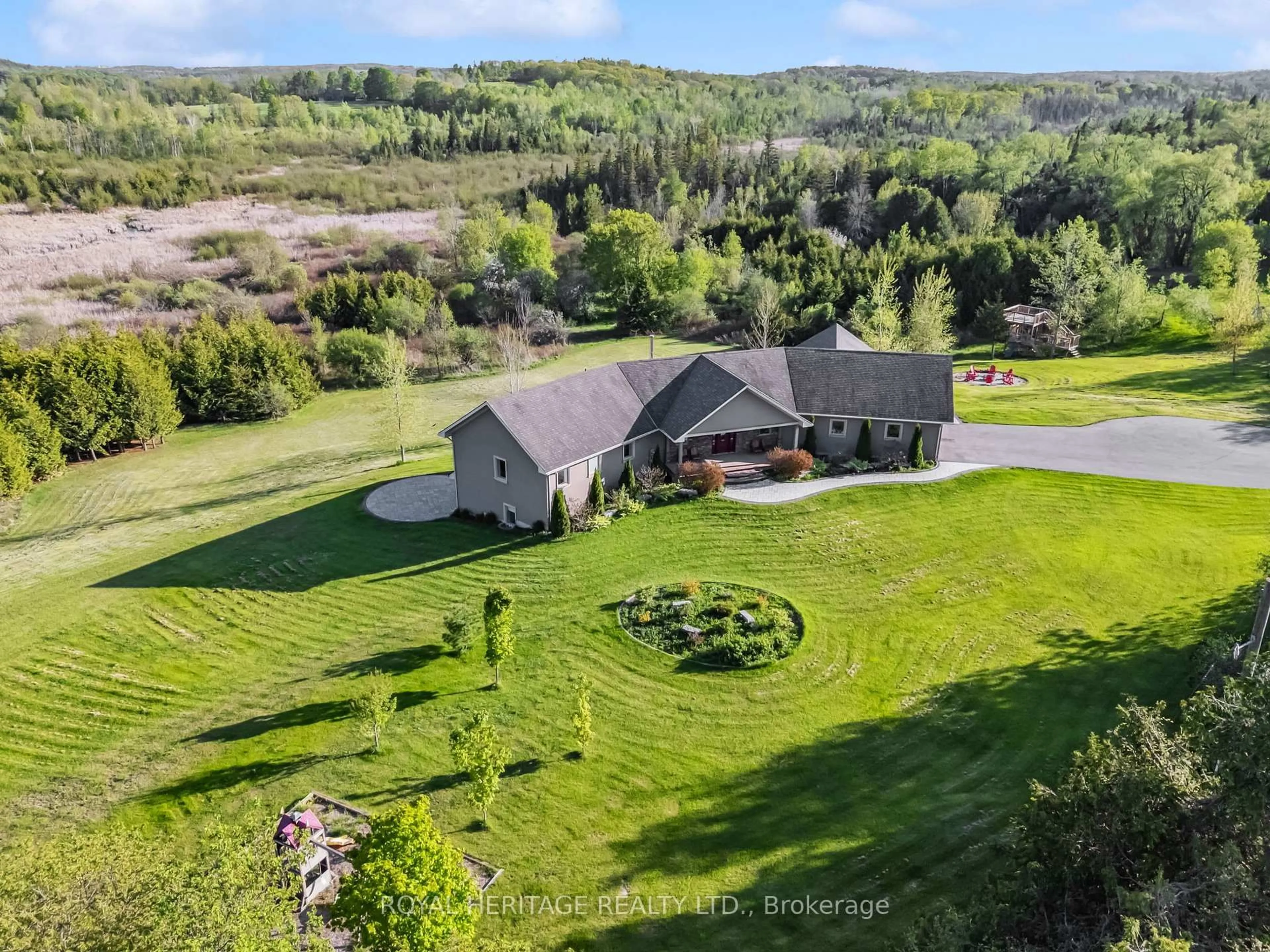 A pic from outside/outdoor area/front of a property/back of a property/a pic from drone, mountain view for 477 Haynes Rd, Cramahe Ontario K0K 1M0
