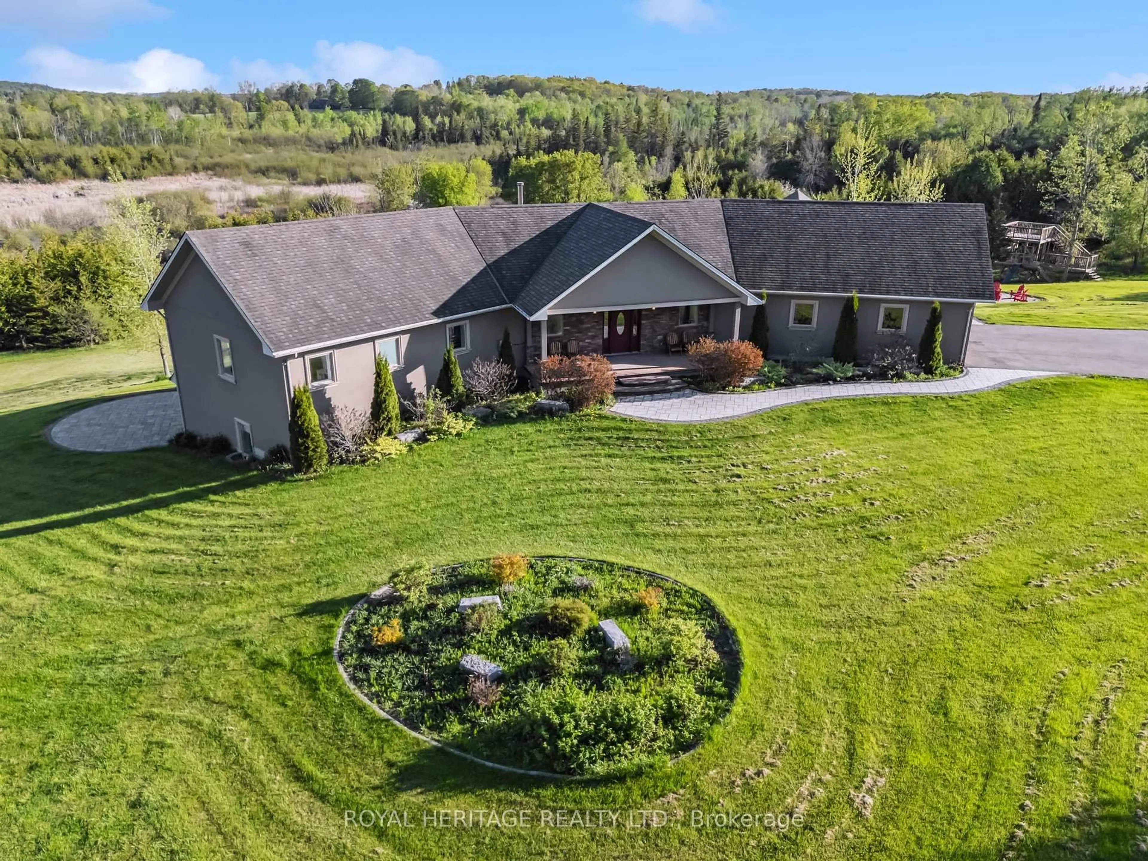 A pic from outside/outdoor area/front of a property/back of a property/a pic from drone, mountain view for 477 Haynes Rd, Cramahe Ontario K0K 1M0