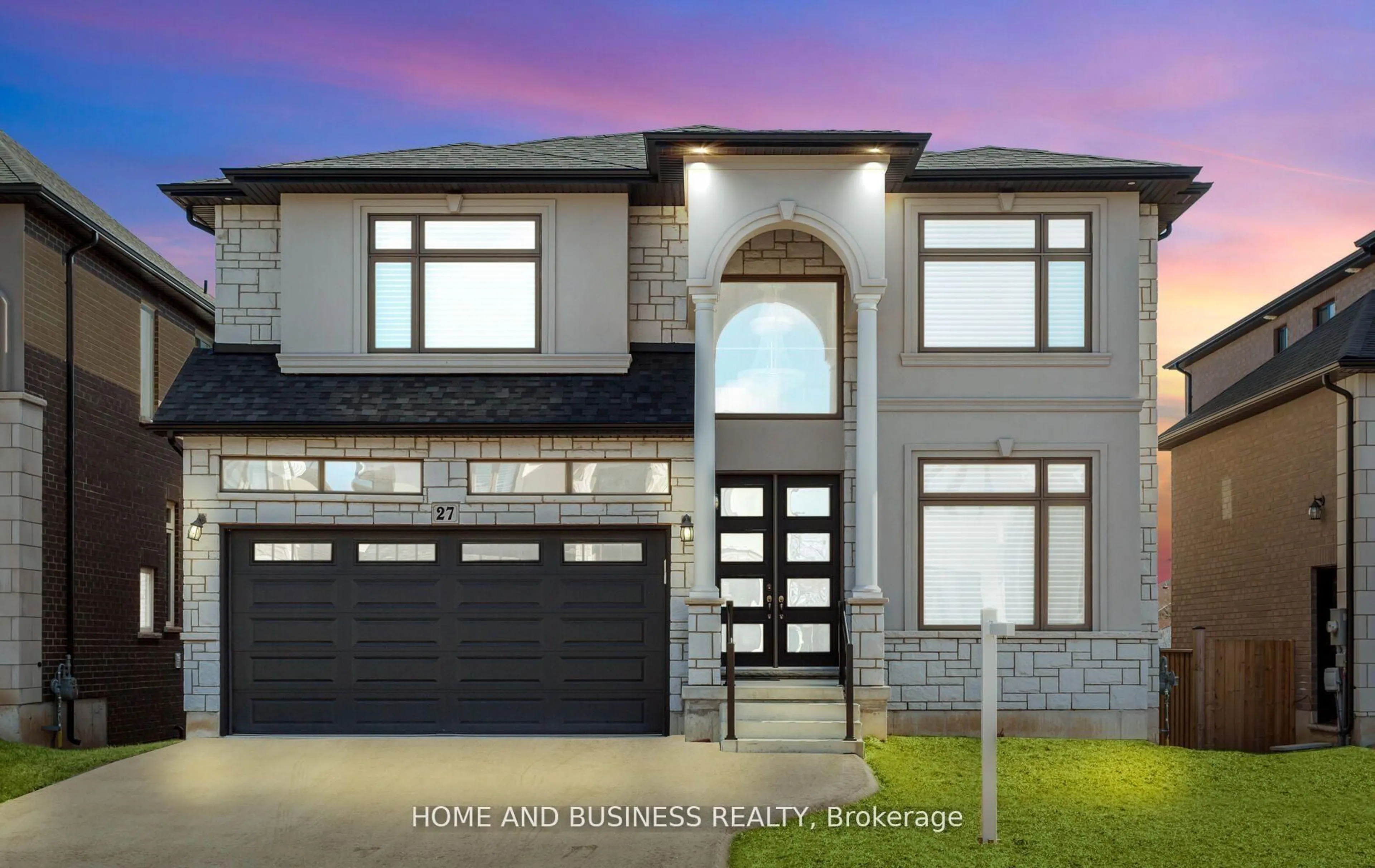 Home with brick exterior material, street for 27 Deerfield Lane, Hamilton Ontario L9K 0K2