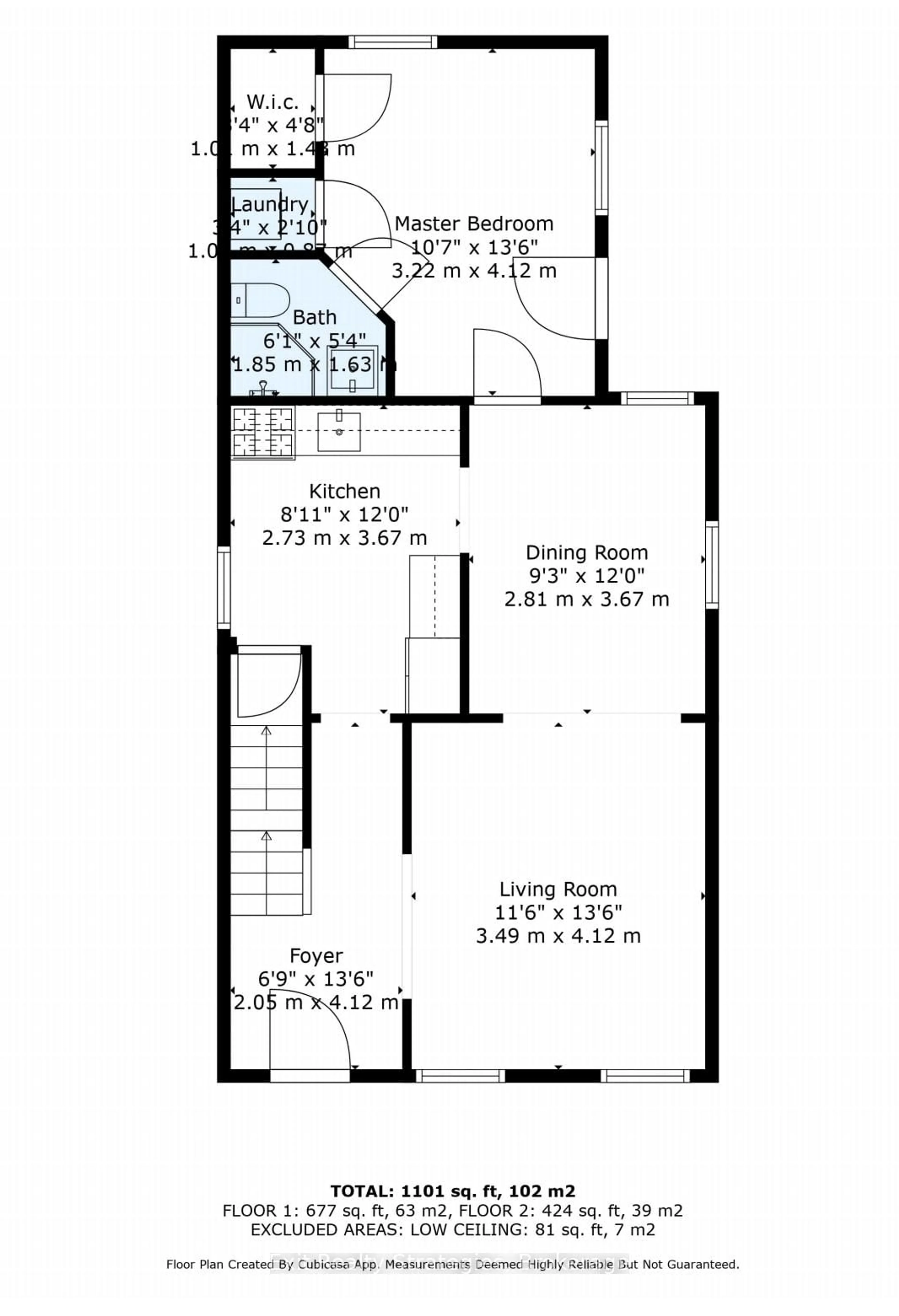 Floor plan for 142 Sanford Ave, Hamilton Ontario L8L 5Z5