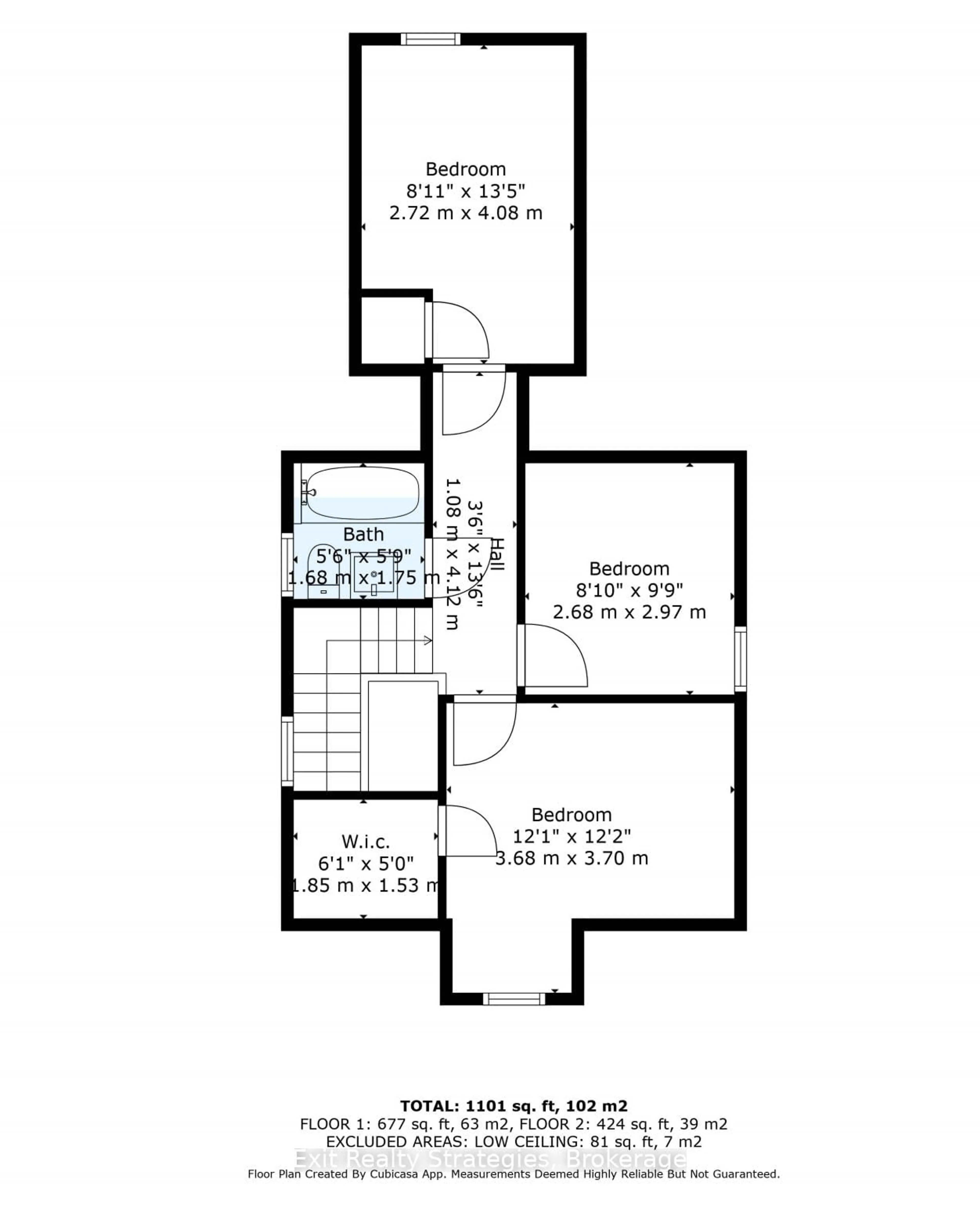Floor plan for 142 Sanford Ave, Hamilton Ontario L8L 5Z5