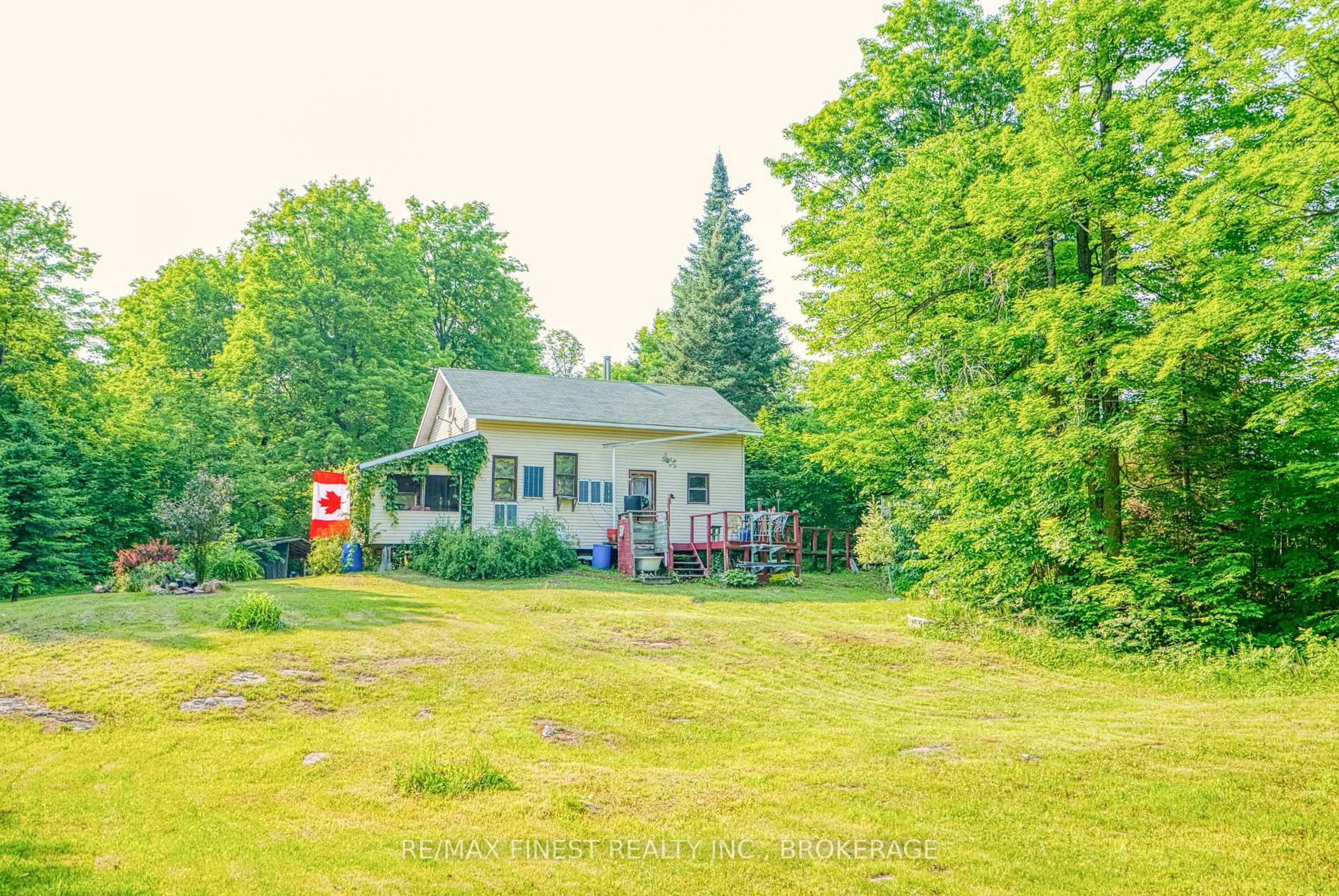 A pic from outside/outdoor area/front of a property/back of a property/a pic from drone, unknown for E 1/2 Lot 22 Concession 9 Palmerston N/A, Ompah Ontario K0H 2J0