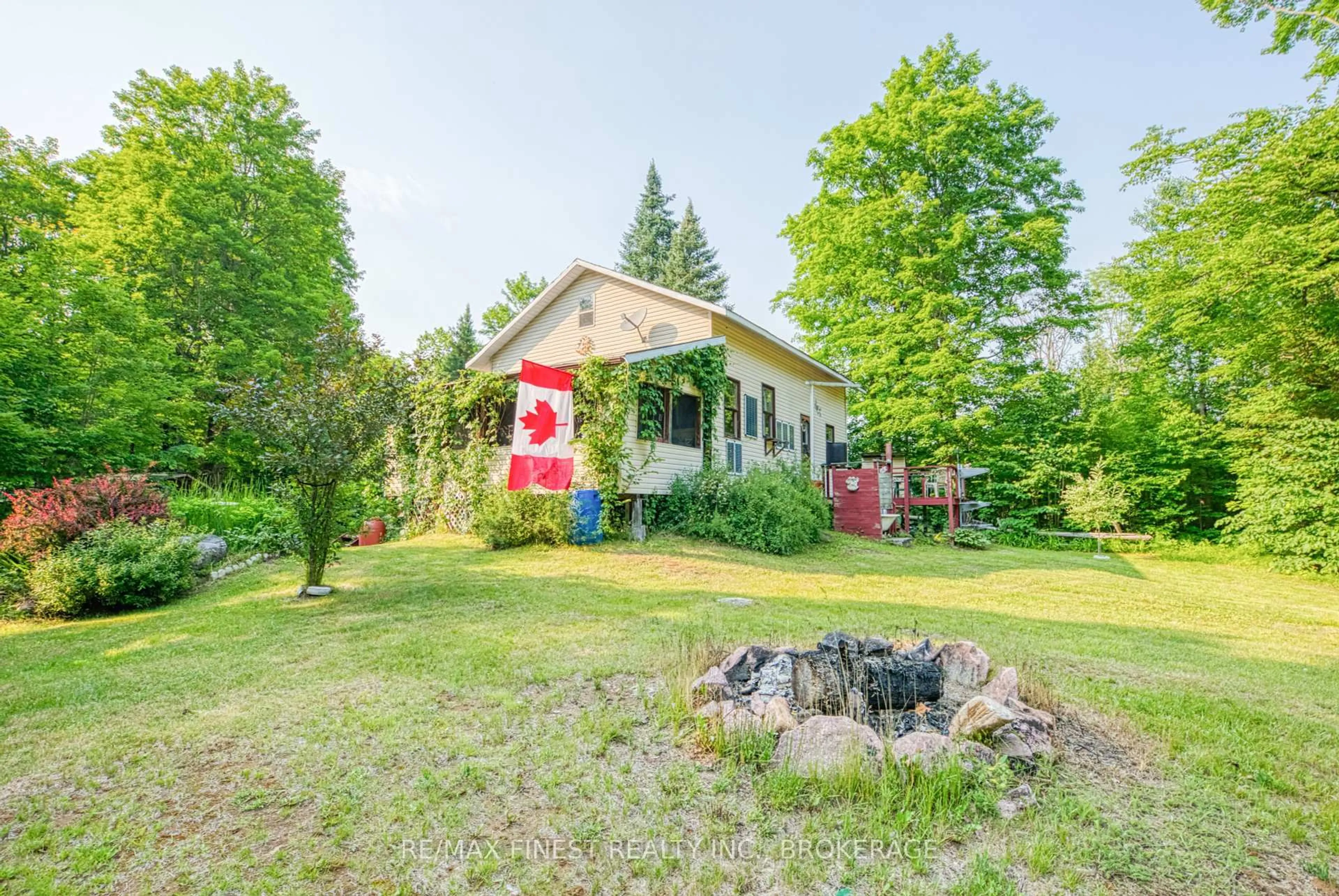 A pic from outside/outdoor area/front of a property/back of a property/a pic from drone, unknown for E 1/2 Lot 22 Concession 9 Palmerston N/A, Ompah Ontario K0H 2J0