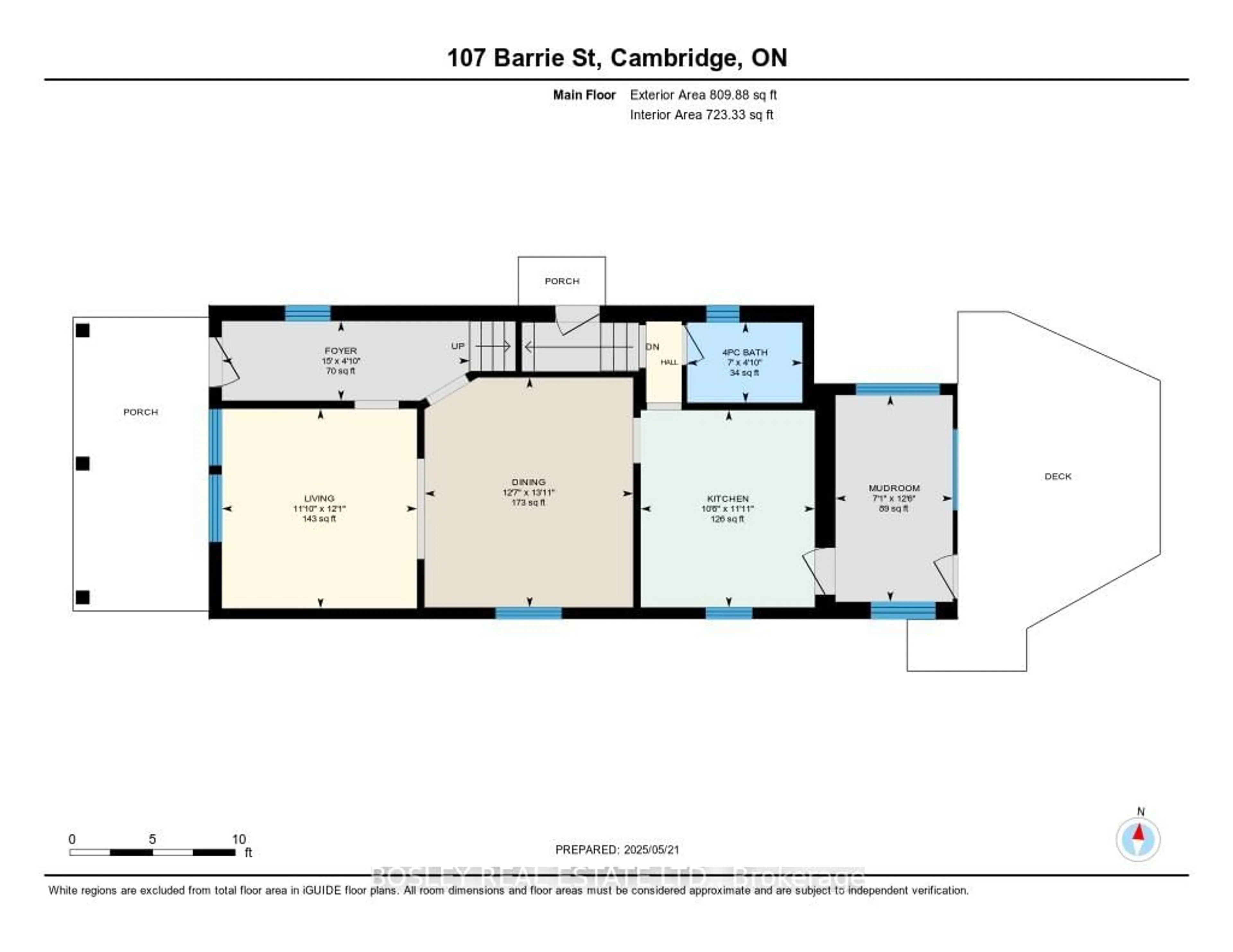 Floor plan for 107 Barrie St, Cambridge Ontario N1S 3B1