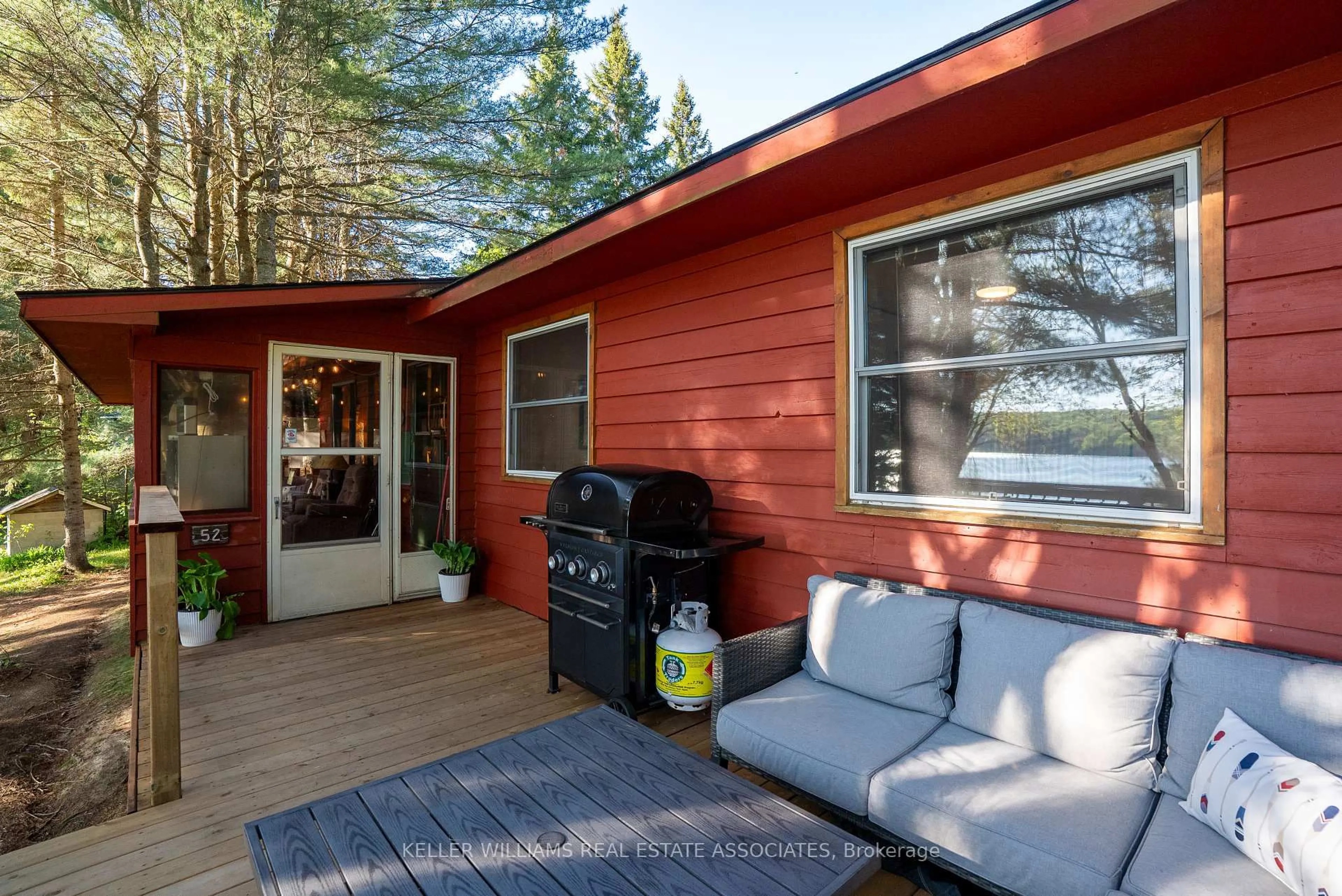 Patio, forest/trees view for 1052 Hammond Rd, Lake of Bays Ontario P0B 1A0