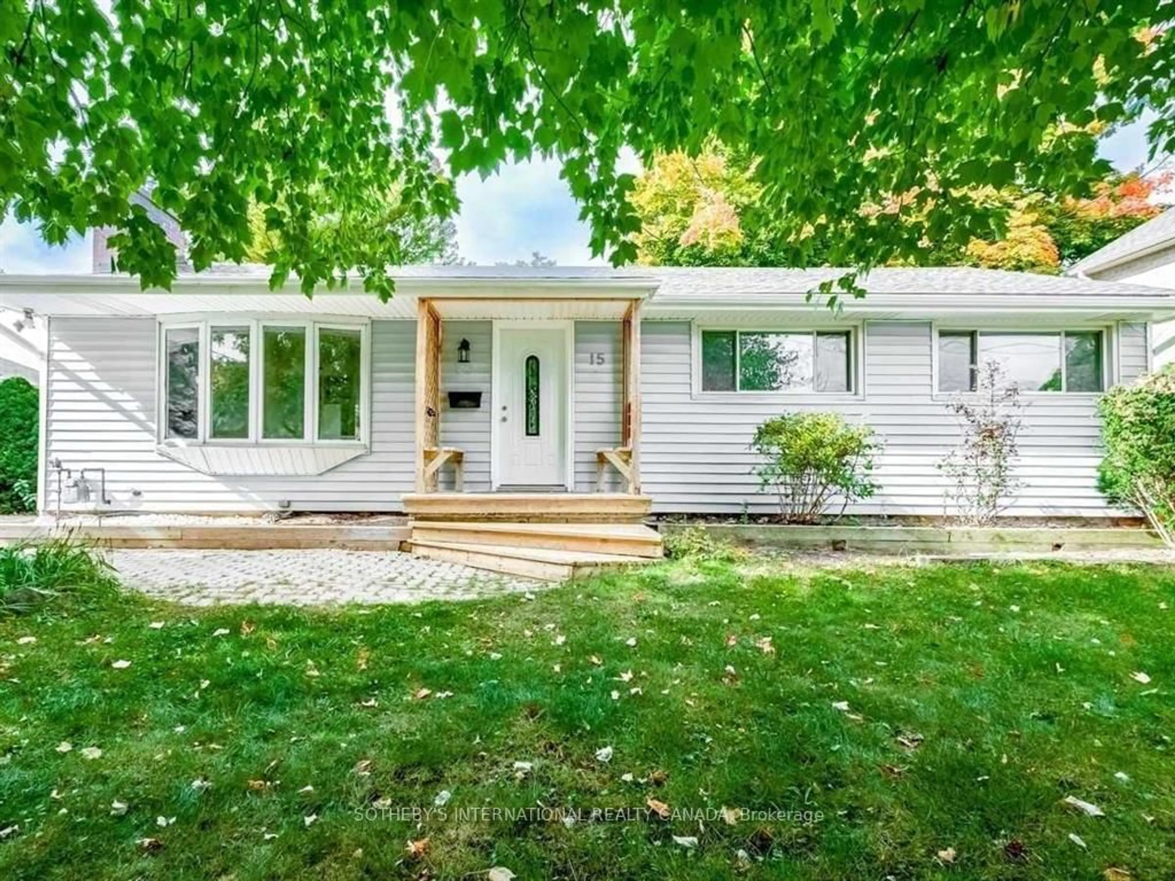 Home with vinyl exterior material, street for 15 Miller Dr, Hamilton Ontario L9H 2H9