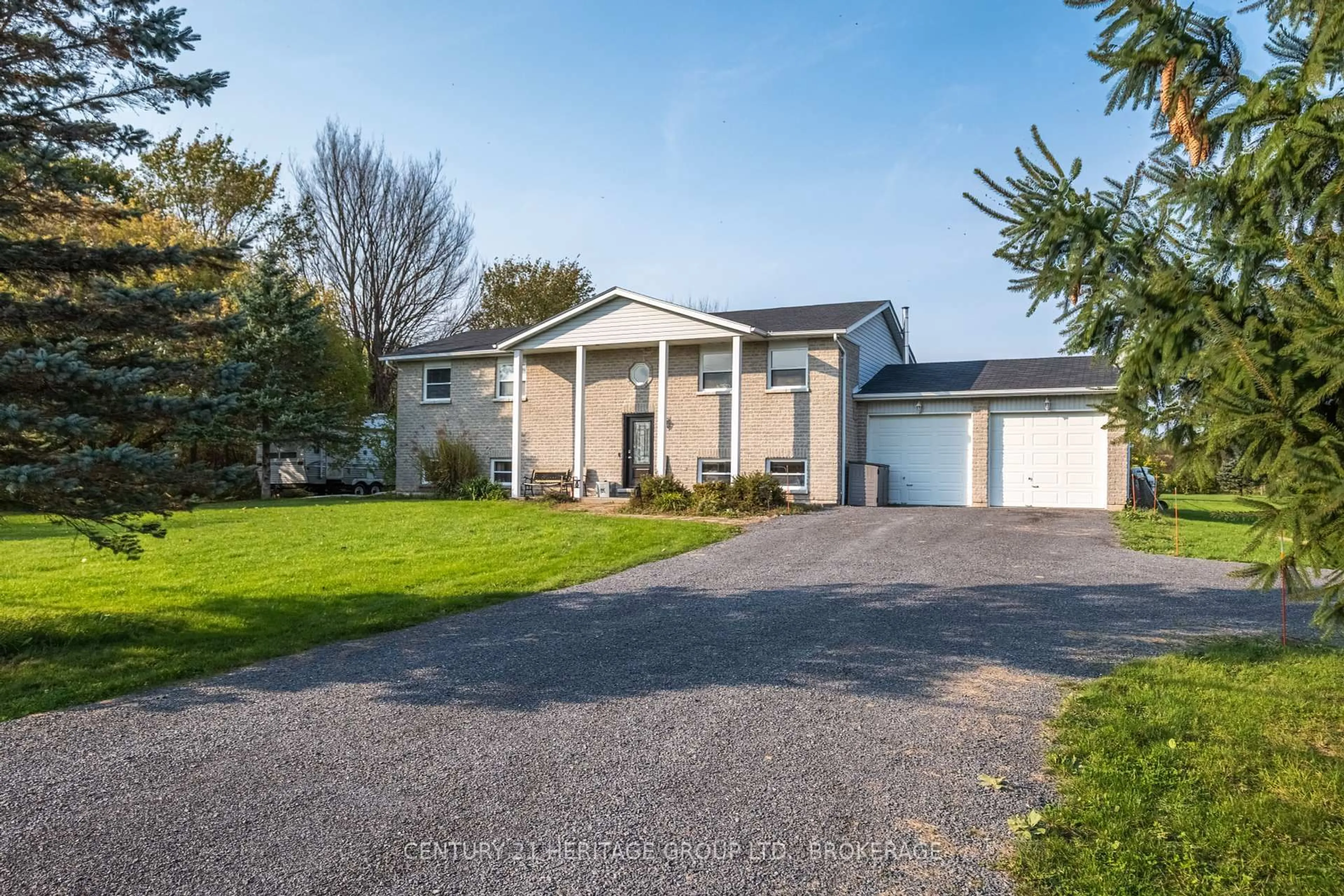 A pic from outside/outdoor area/front of a property/back of a property/a pic from drone, street for 4342 Colebrook Rd, Harrowsmith Ontario K0H 1V0