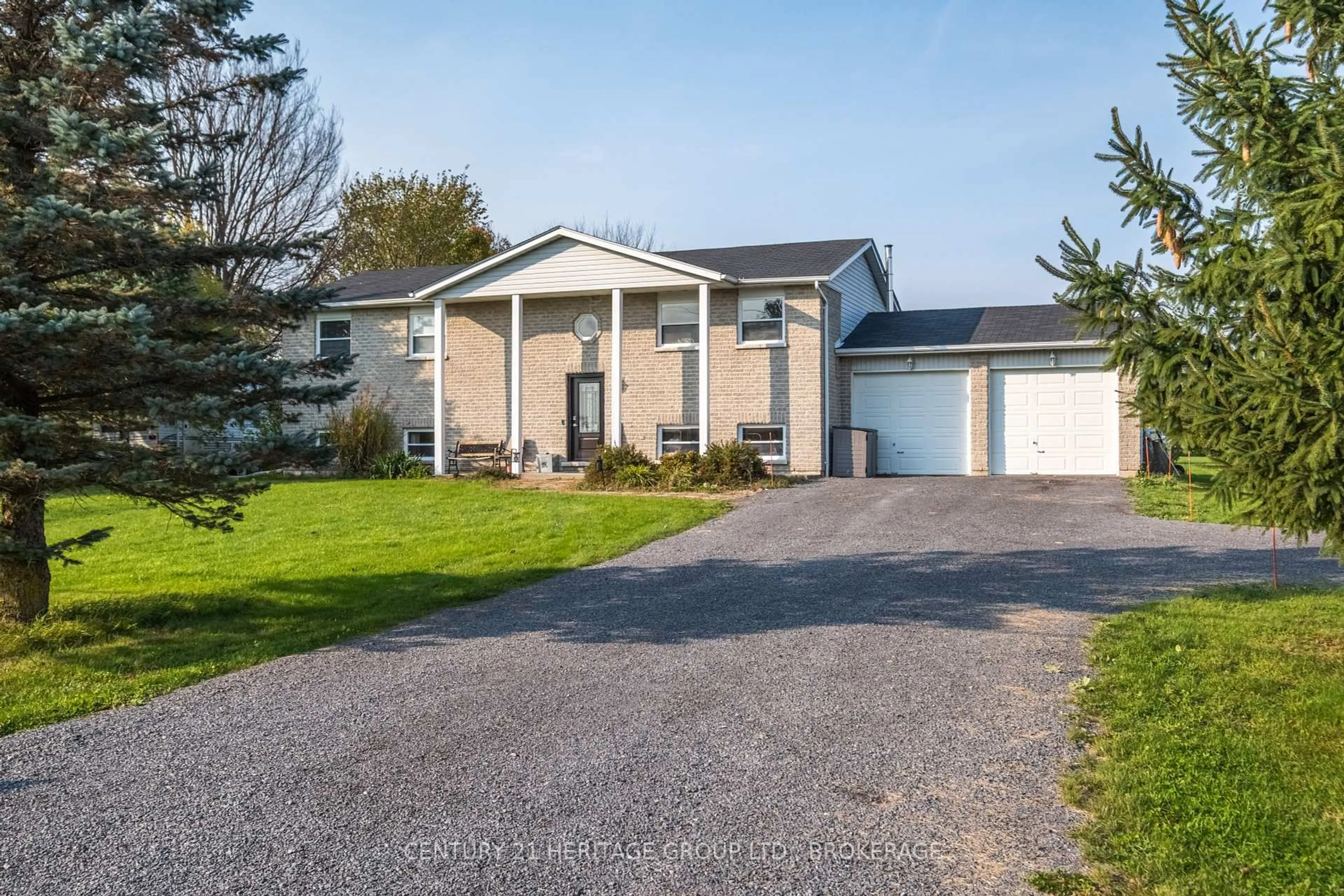 Home with vinyl exterior material, street for 4342 Colebrook Rd, Harrowsmith Ontario K0H 1V0