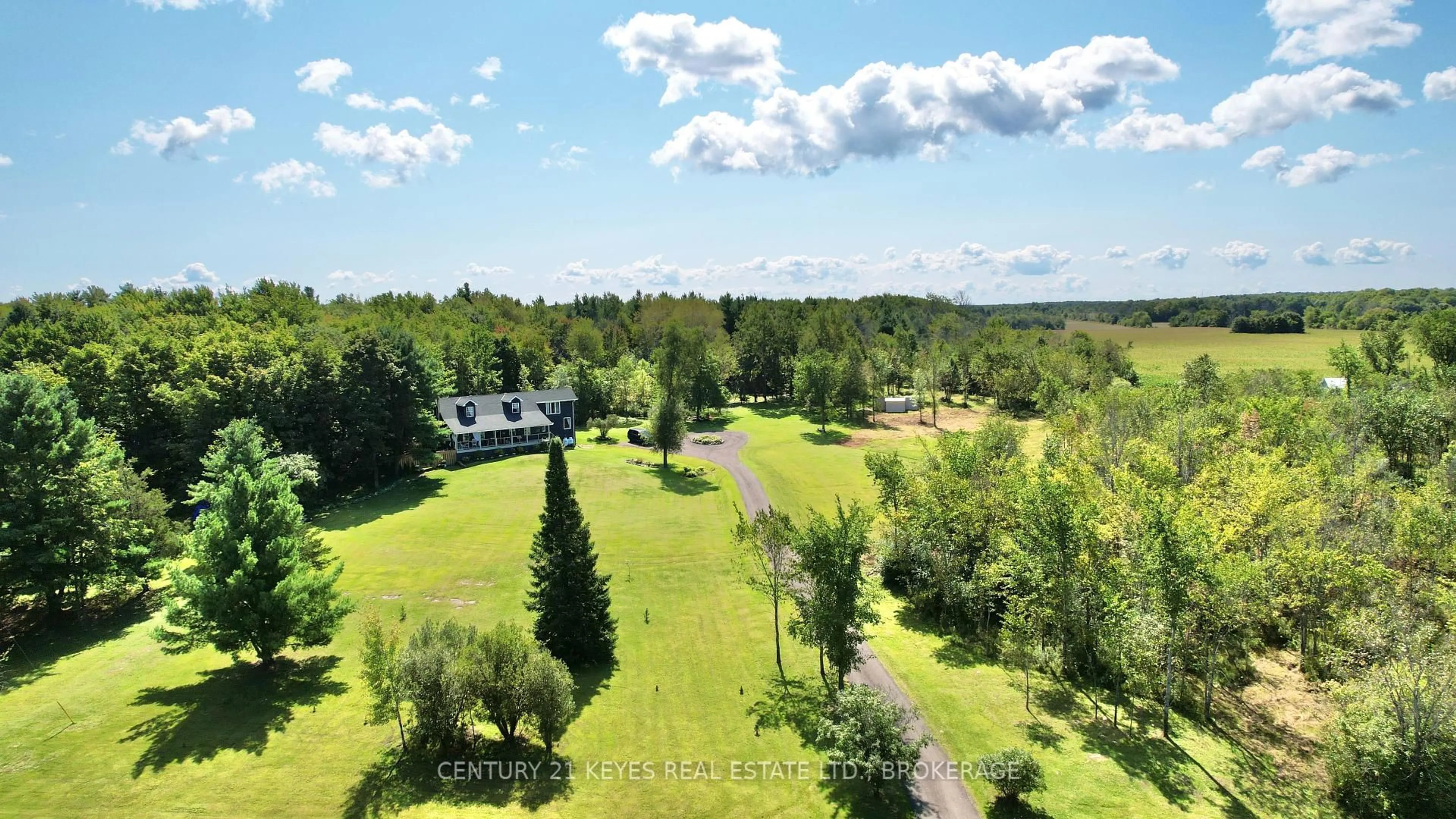 A pic from outside/outdoor area/front of a property/back of a property/a pic from drone, forest/trees view for 78 Centennial Rd, Front of Leeds & Seeleys Bay Ontario K0E 1L0
