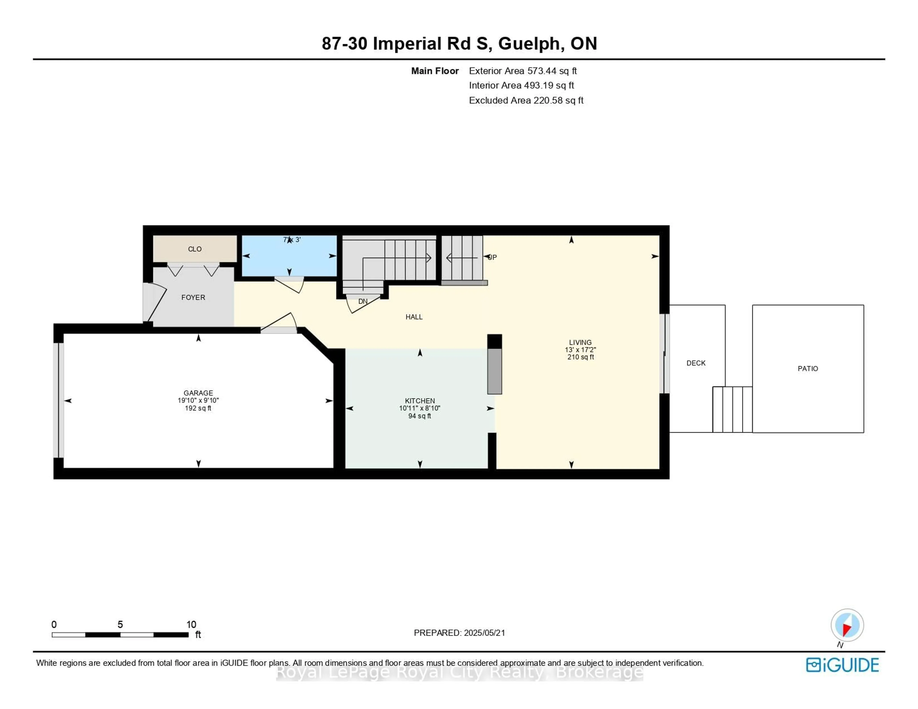 Floor plan for 30 Imperial Rd #87, Guelph Ontario N1K 1Y4