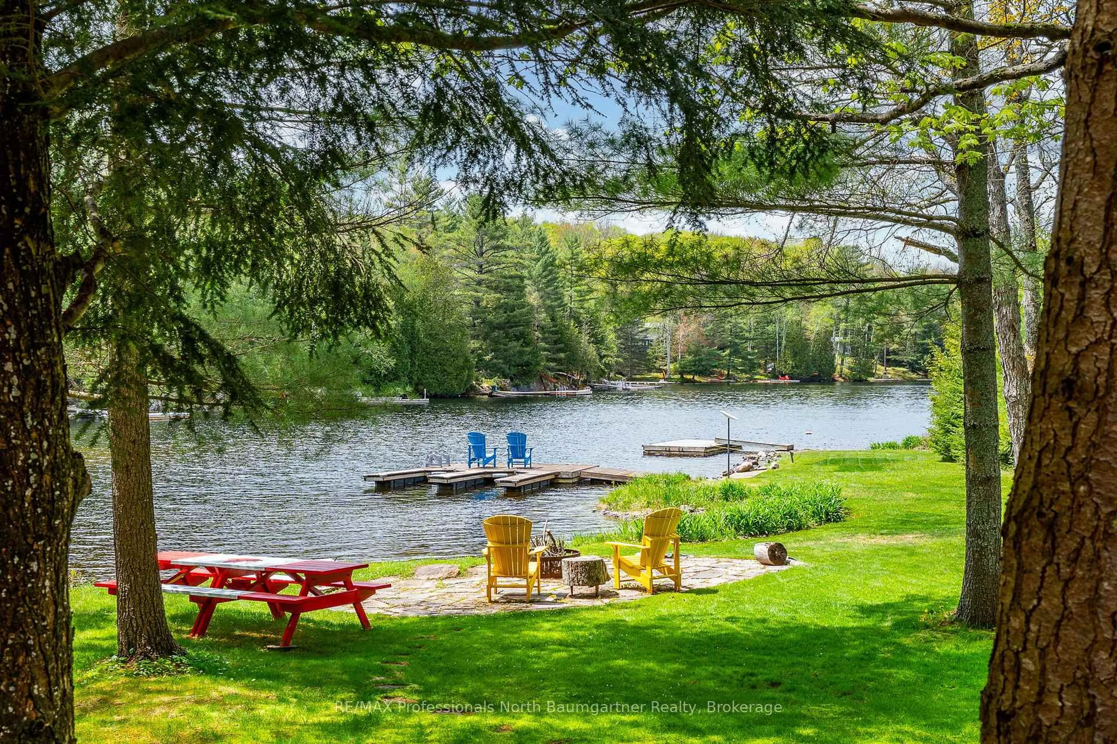 Patio, water/lake/river/ocean view for 2129 Telephone Bay Rd, Highlands East Ontario K0M 1S0