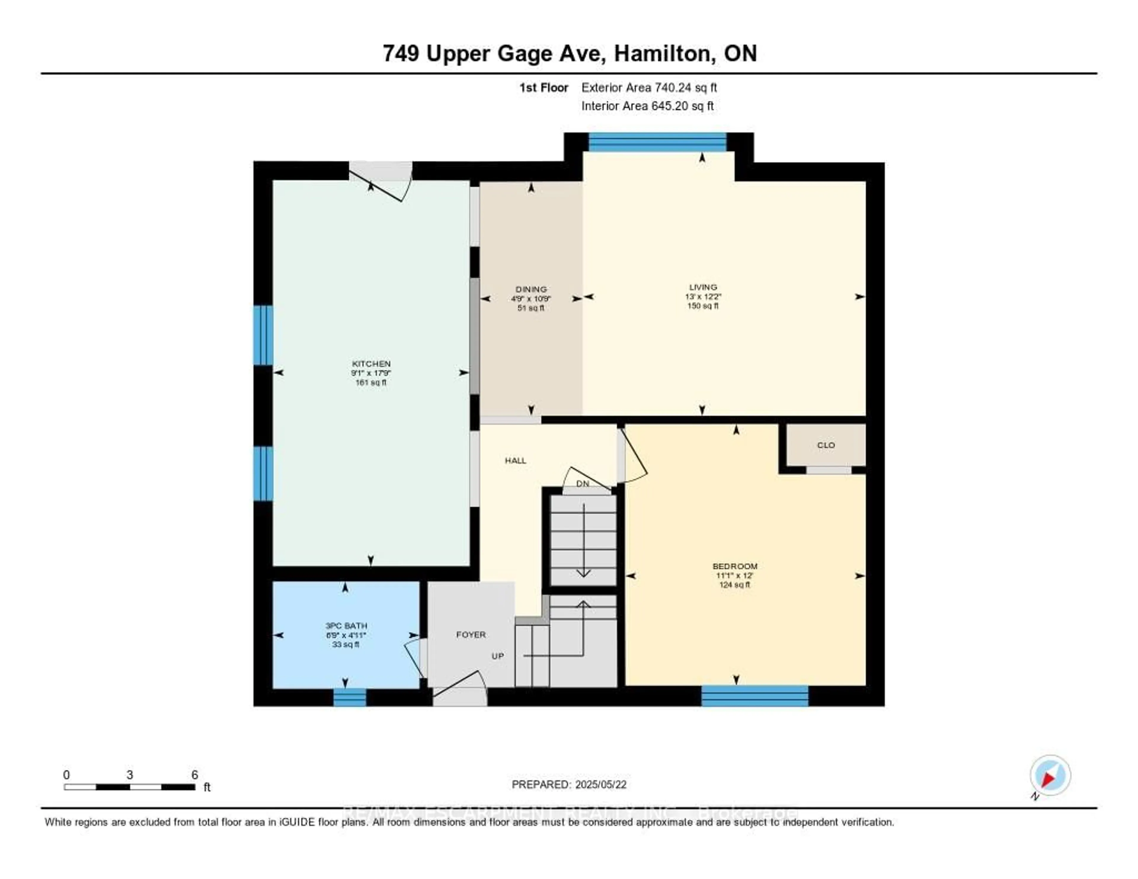 Floor plan for 749 Upper Gage Ave, Hamilton Ontario L8V 4J9