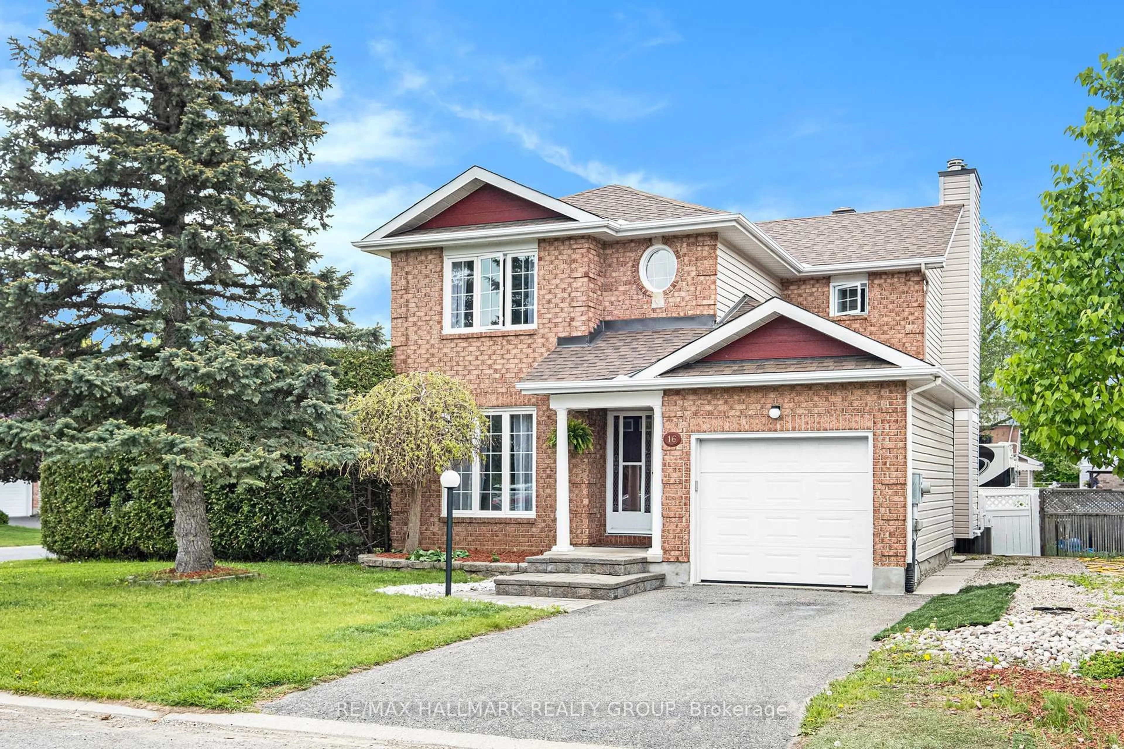 Home with brick exterior material, street for 16 Filion Cres, Ottawa Ontario K2M 1V6