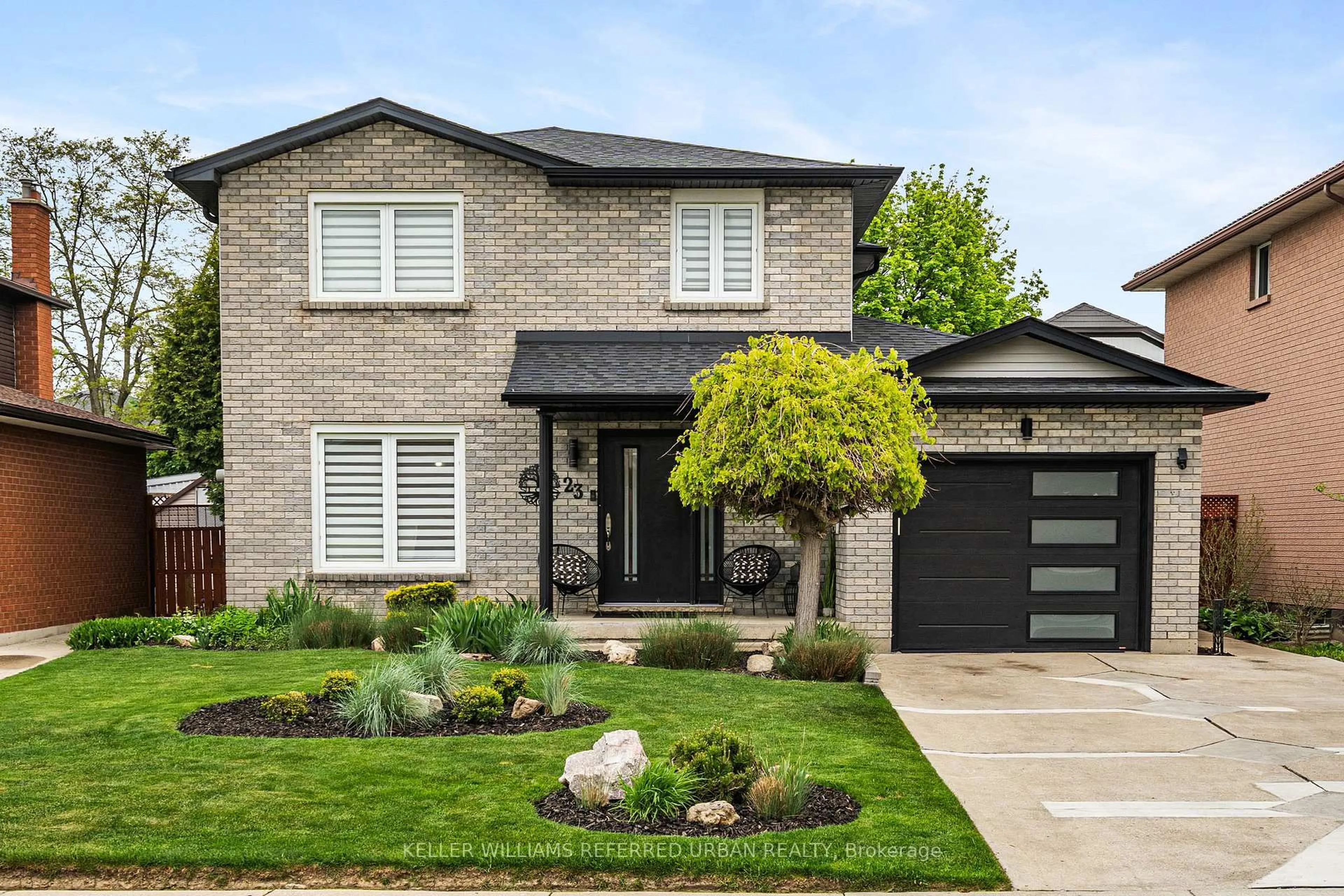 Home with brick exterior material, street for 23 Sinena Ave, Hamilton Ontario L8W 3B9