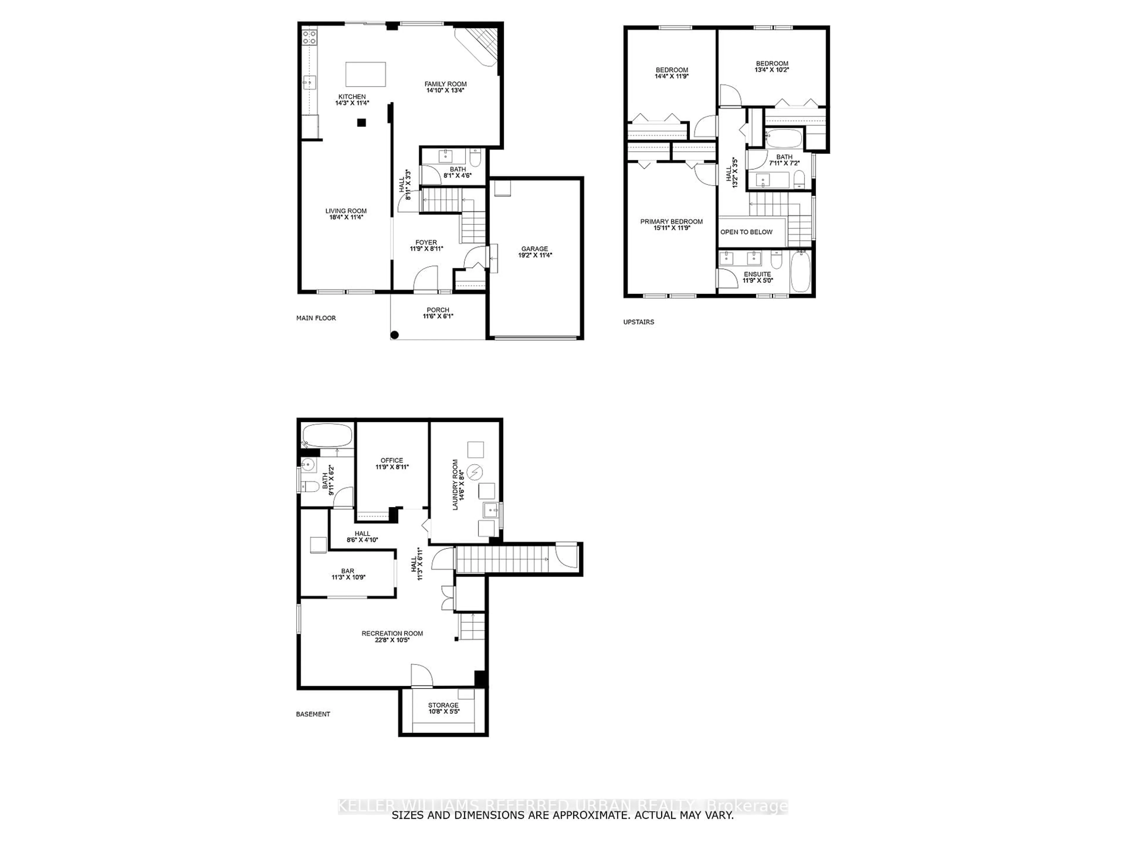 Floor plan for 23 Sinena Ave, Hamilton Ontario L8W 3B9
