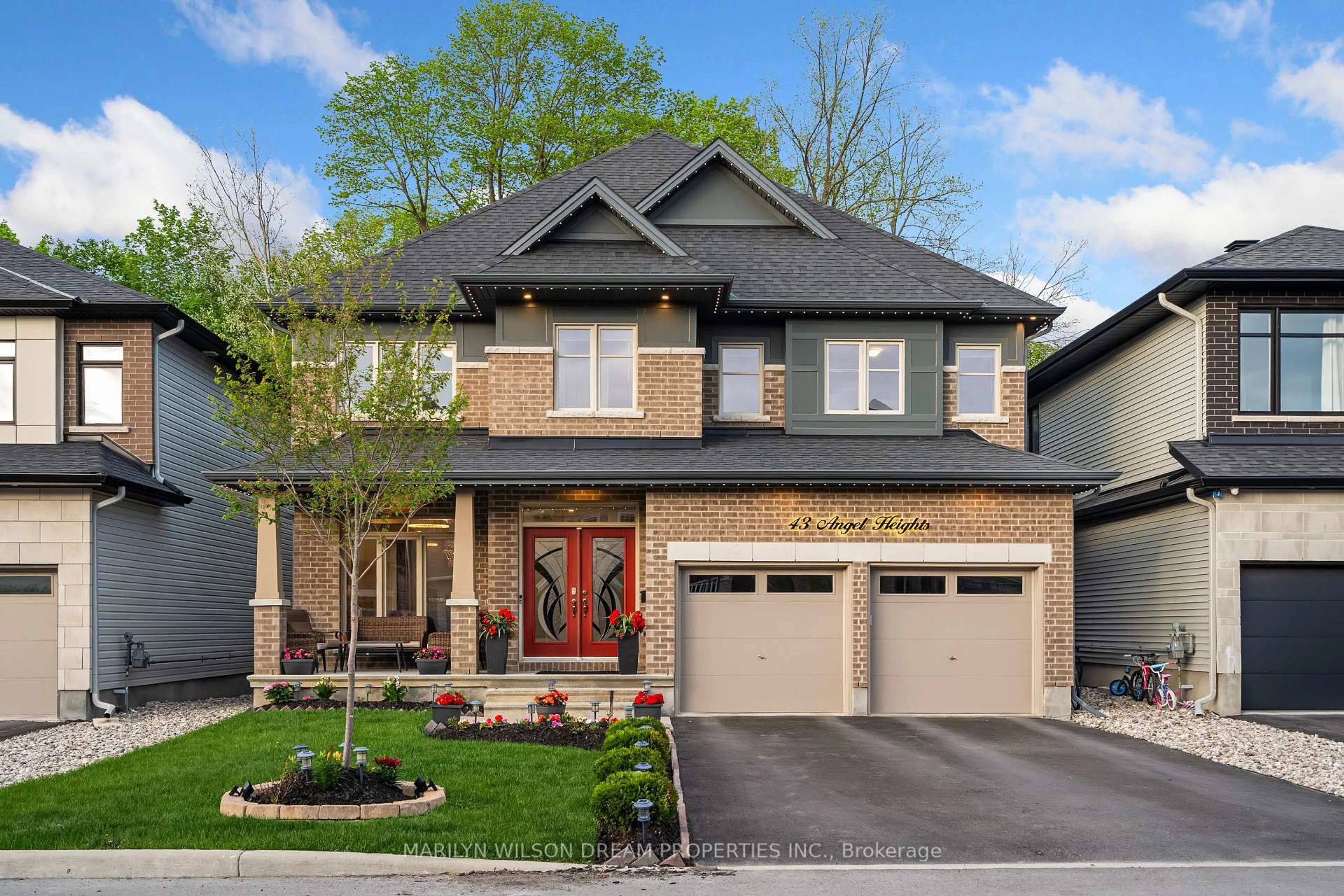 Home with brick exterior material, street for 43 Angel Hts, Stittsville Ontario K2S 2N2