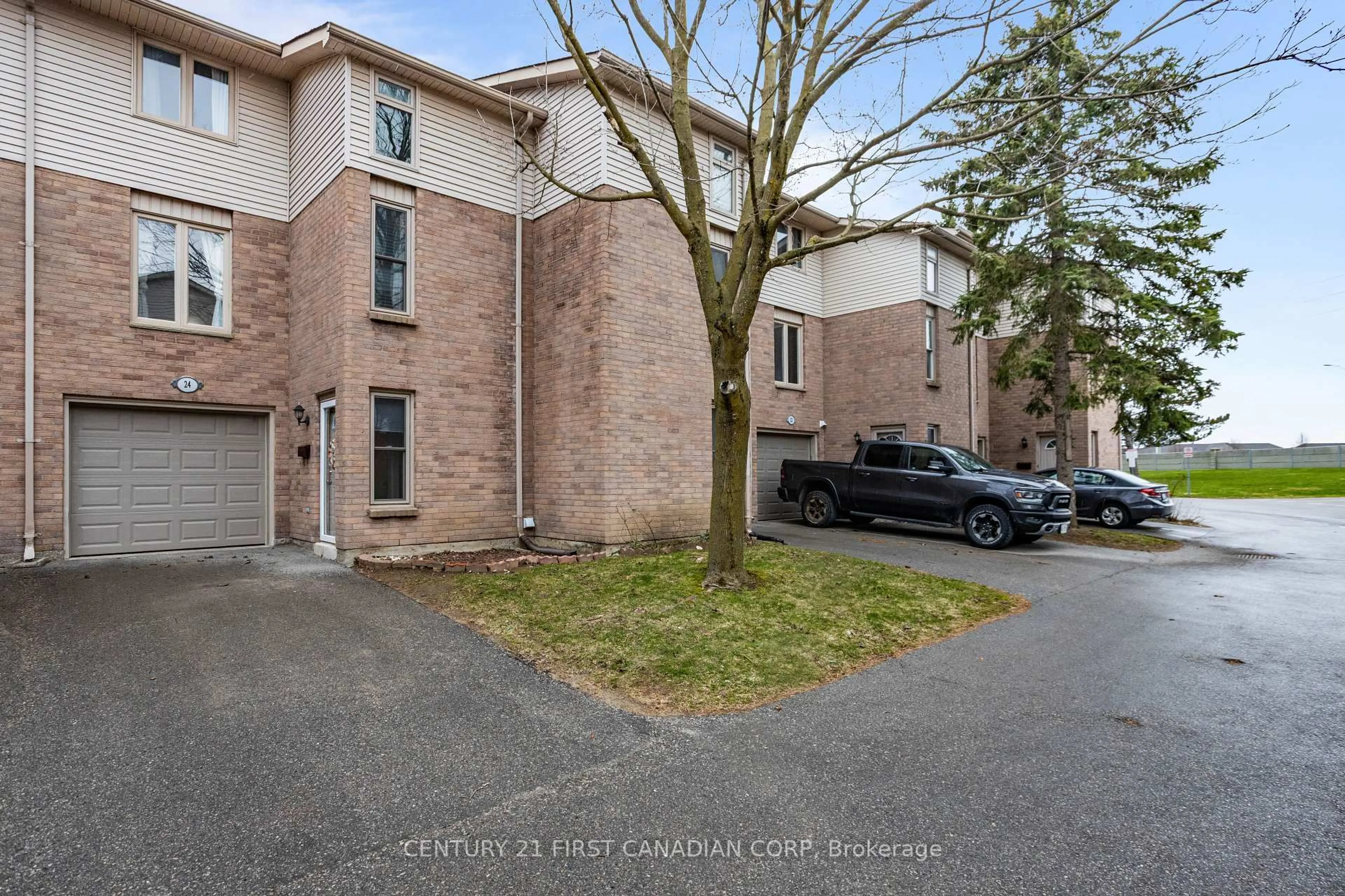 A pic from outside/outdoor area/front of a property/back of a property/a pic from drone, street for 1855 Aldersbrook Rd #24, London North Ontario N6G 4R4