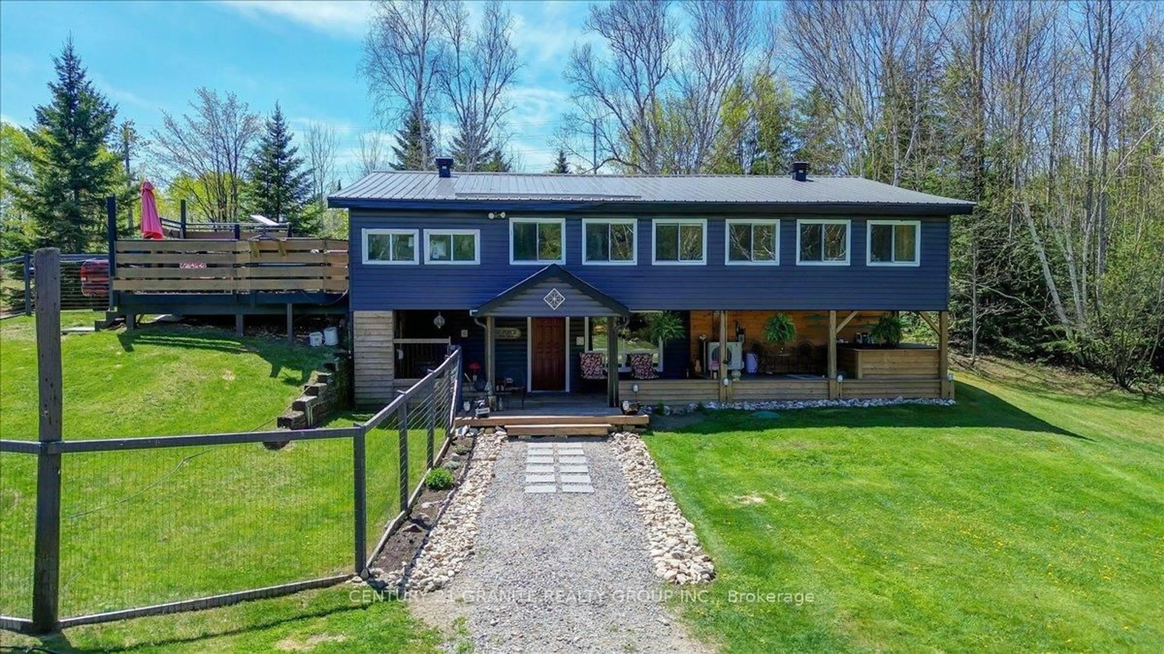 A pic from outside/outdoor area/front of a property/back of a property/a pic from drone, unknown for 1522 Highway 127 N/A, Maynooth Ontario K0L 2K0