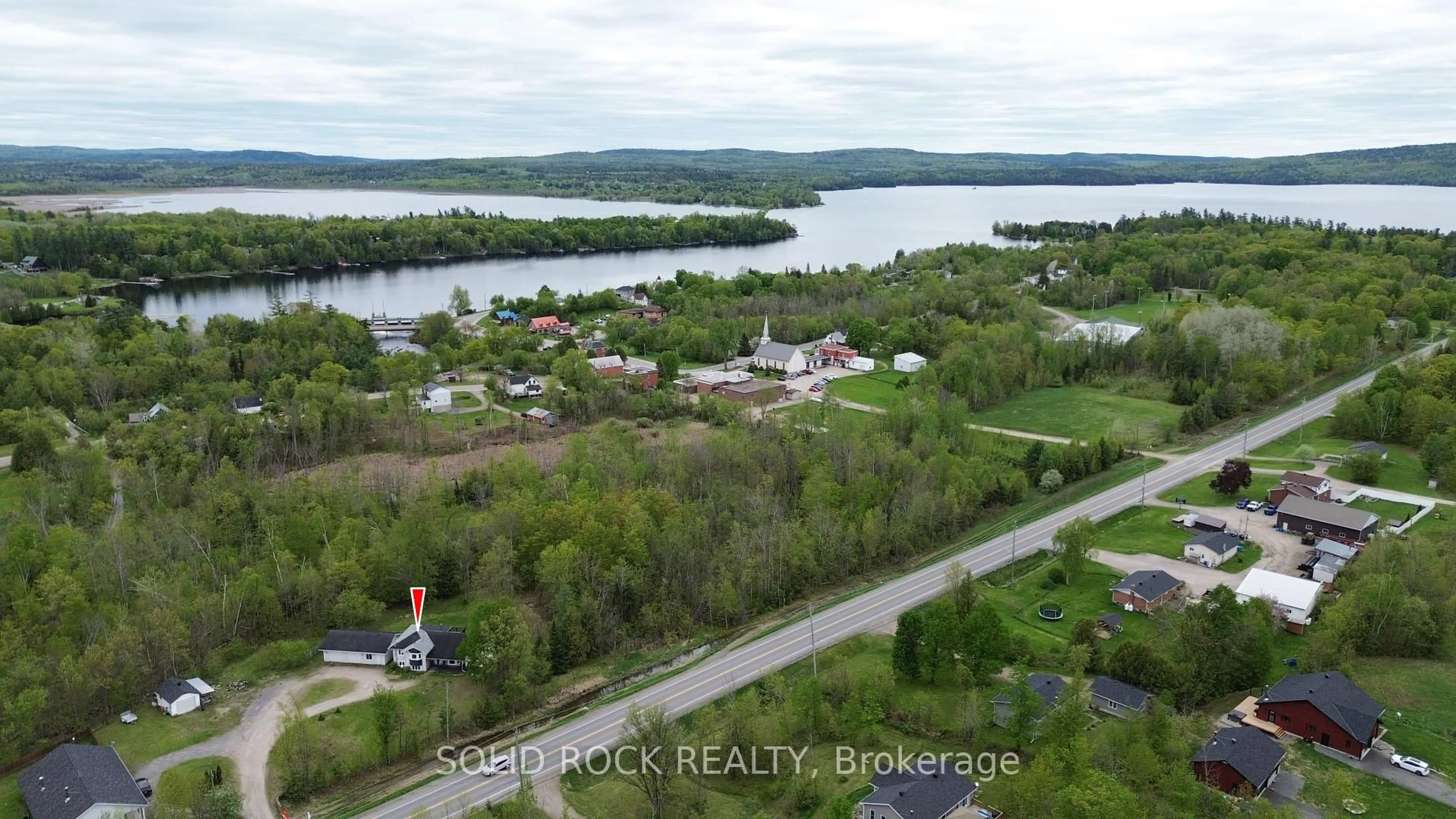 A pic from outside/outdoor area/front of a property/back of a property/a pic from drone, water/lake/river/ocean view for 4809A Calabogie Rd, Calabogie Ontario K0J 1H0