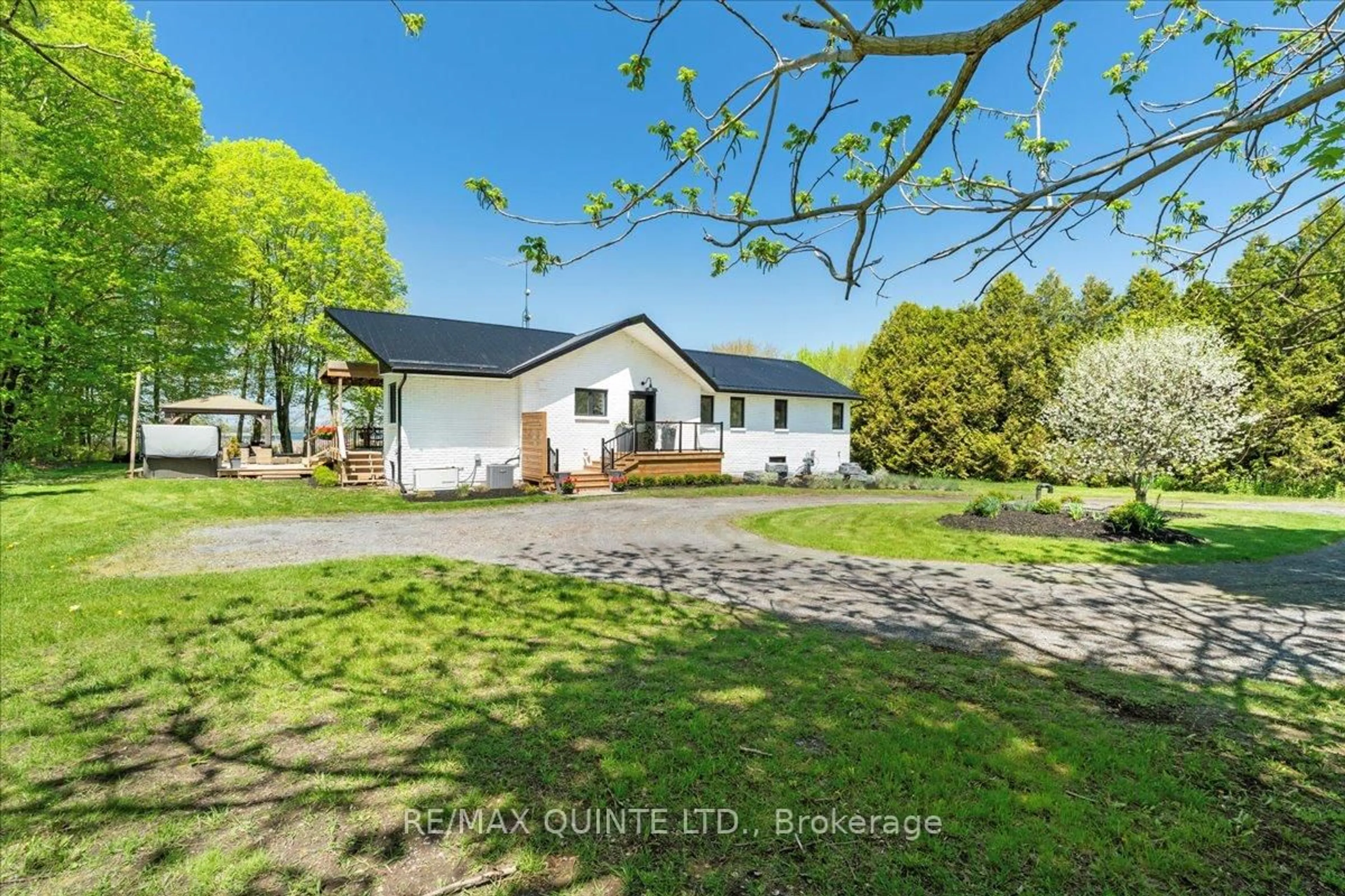 A pic from outside/outdoor area/front of a property/back of a property/a pic from drone, street for 1406 County Road 12 N/A, Prince Edward County Ontario K0K 2T0