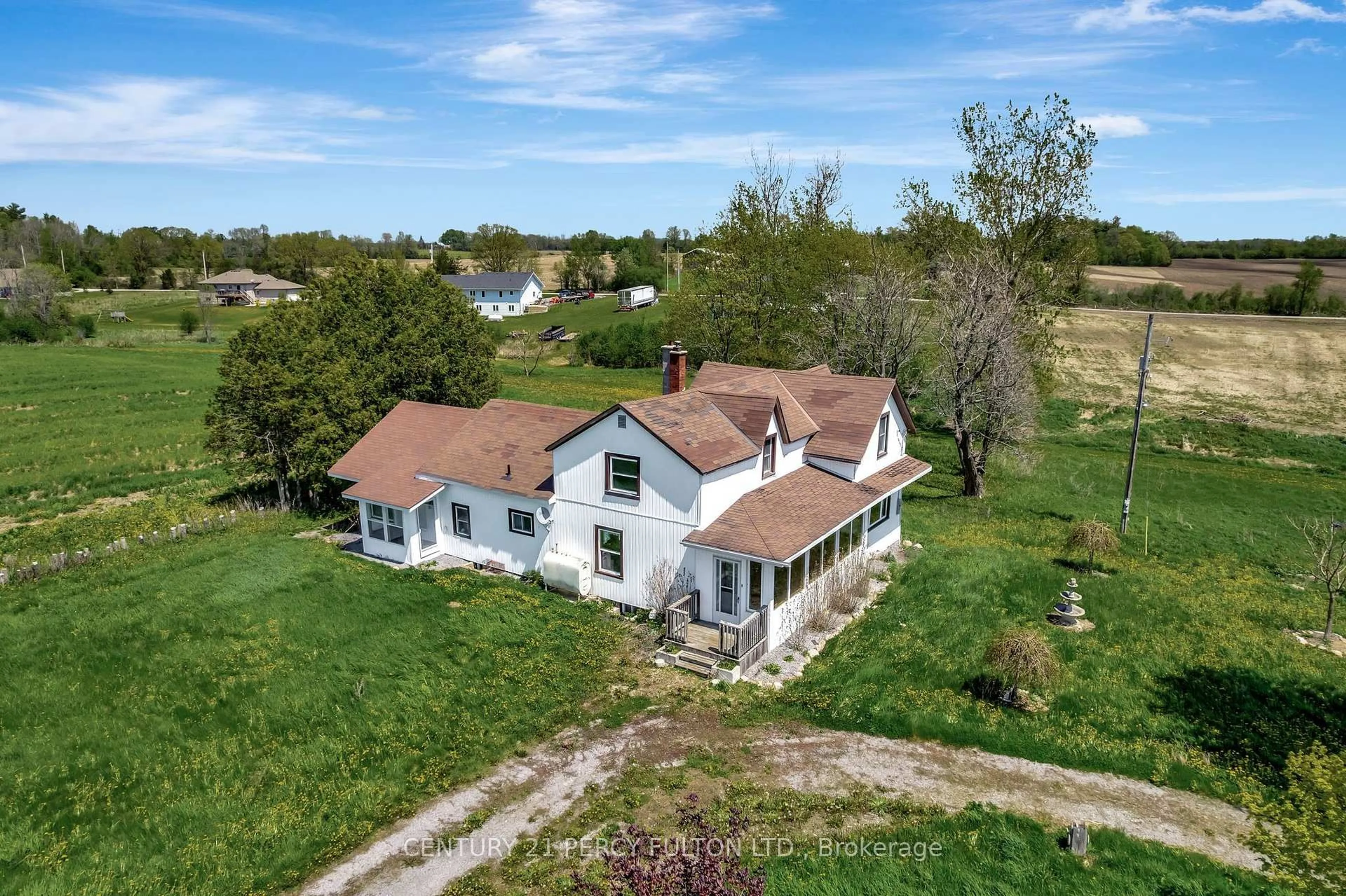 A pic from outside/outdoor area/front of a property/back of a property/a pic from drone, unknown for 156 Plumb Rd, Shannonville Ontario K0K 2N0