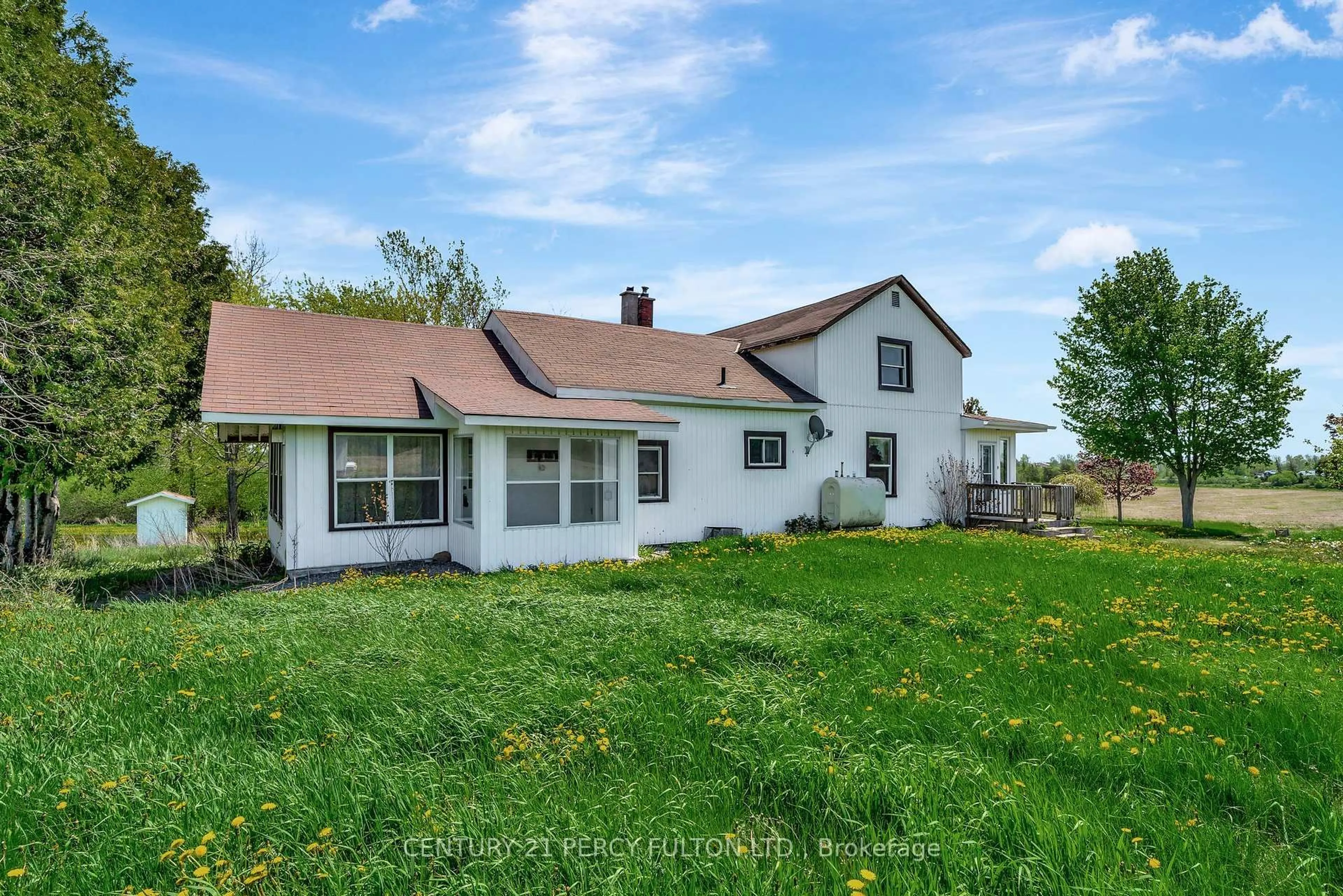 A pic from outside/outdoor area/front of a property/back of a property/a pic from drone, water/lake/river/ocean view for 156 Plumb Rd, Shannonville Ontario K0K 2N0