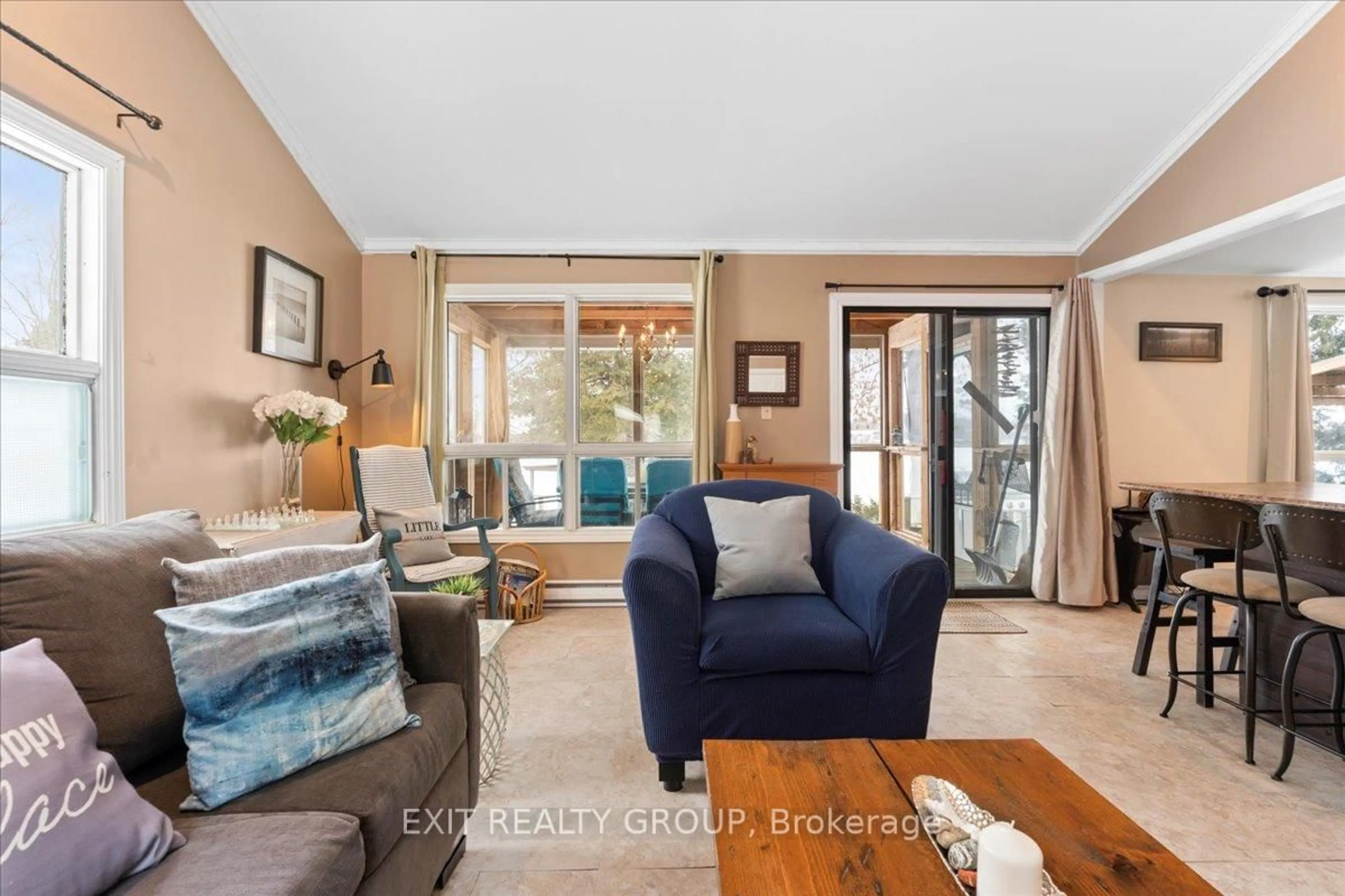 Living room with furniture, ceramic/tile floor for 92 Reddick Rd, Cramahe Ontario K0K 1H0
