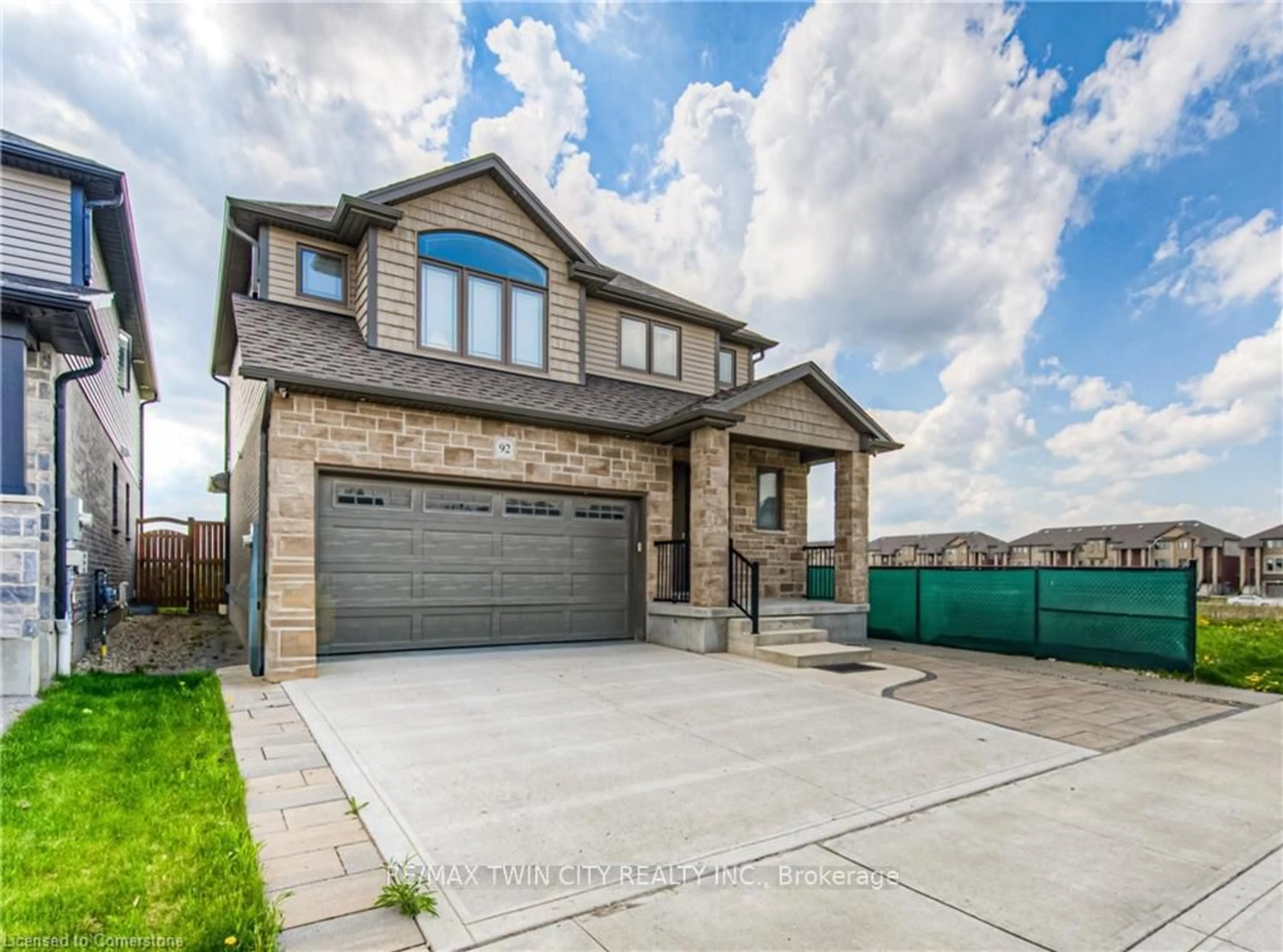 Home with brick exterior material, street for 92 Lasby Lane, Woolwich Ontario N0B 1M0