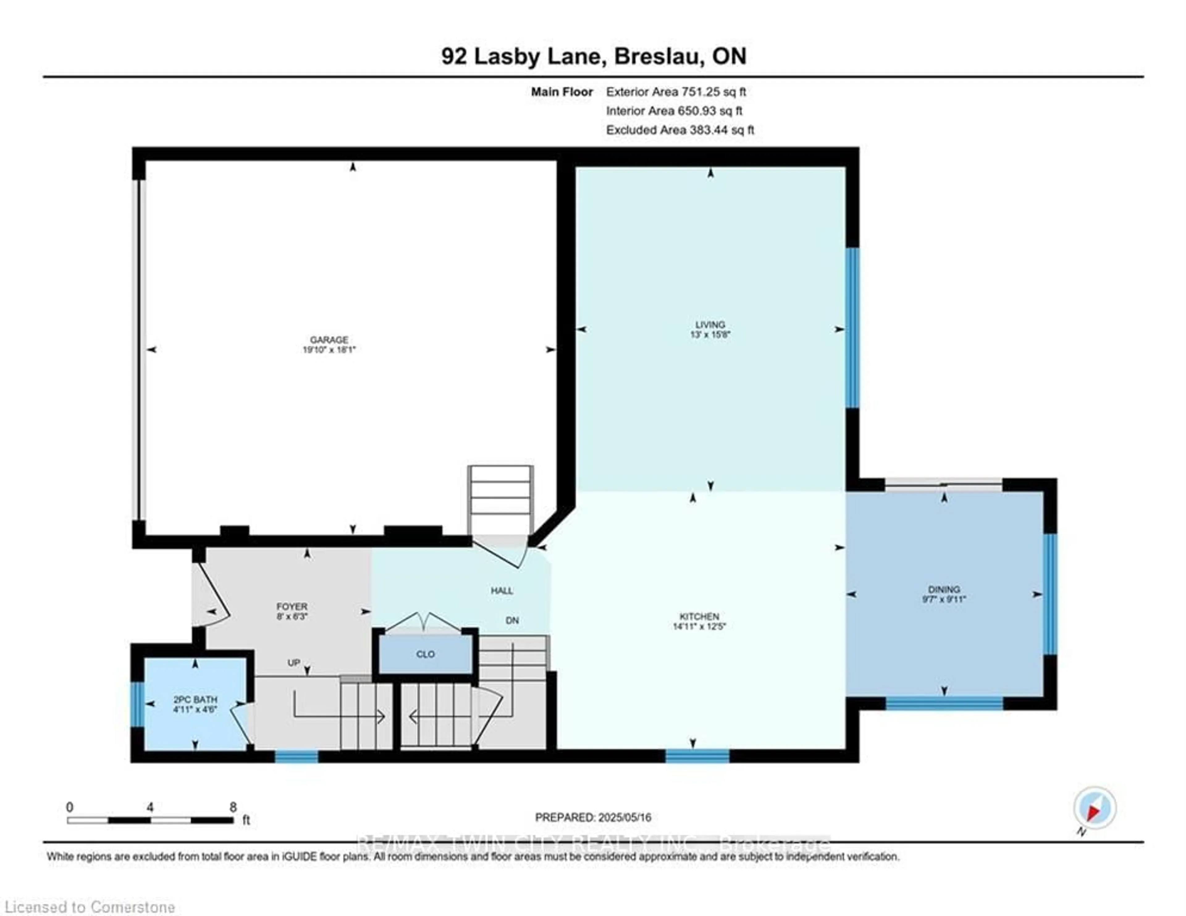 Floor plan for 92 Lasby Lane, Woolwich Ontario N0B 1M0