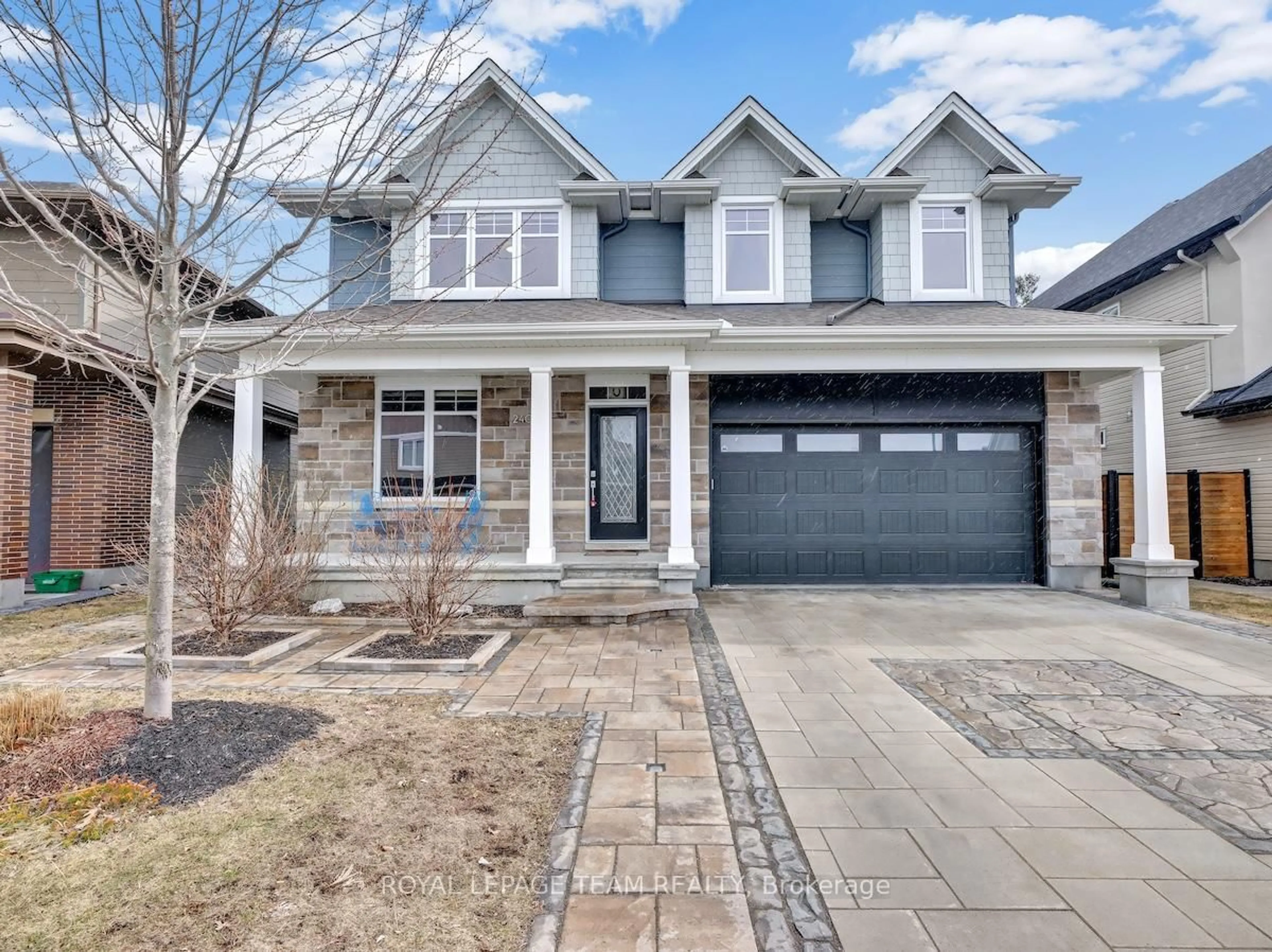 Home with brick exterior material, street for 240 ESCARPMENT Cres, Ottawa Ontario K2T 0L6