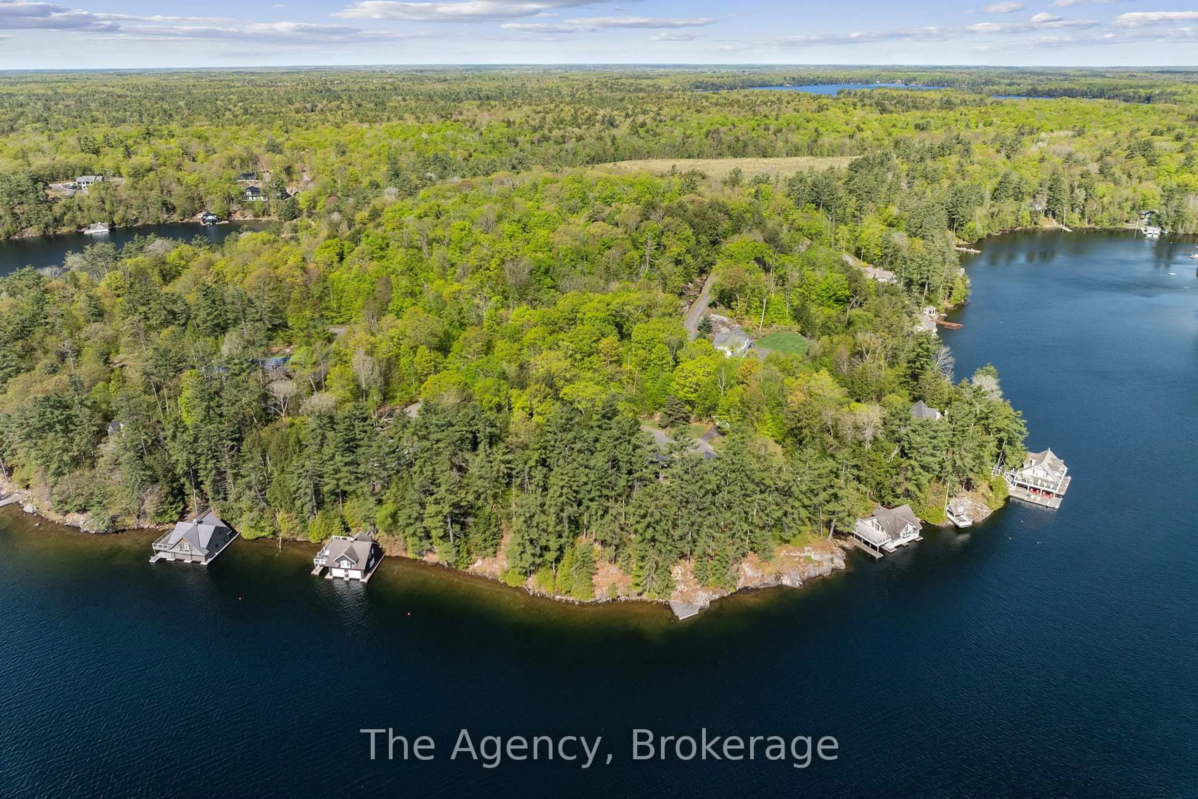 A pic from outside/outdoor area/front of a property/back of a property/a pic from drone, water/lake/river/ocean view for 80 Tall Timbers Rd, Seguin Ontario P2A 2W8