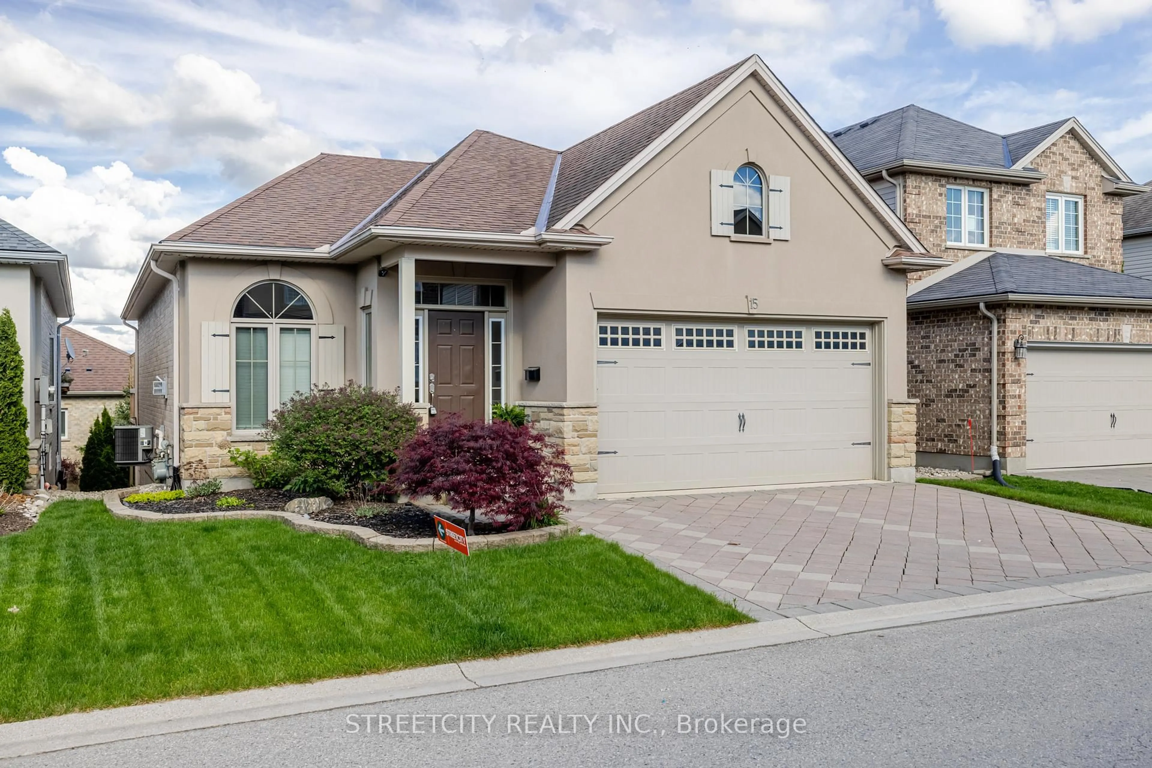 Home with vinyl exterior material, street for 2615 COLONEL TALBOT Rd #15, London South Ontario N6K 5B4