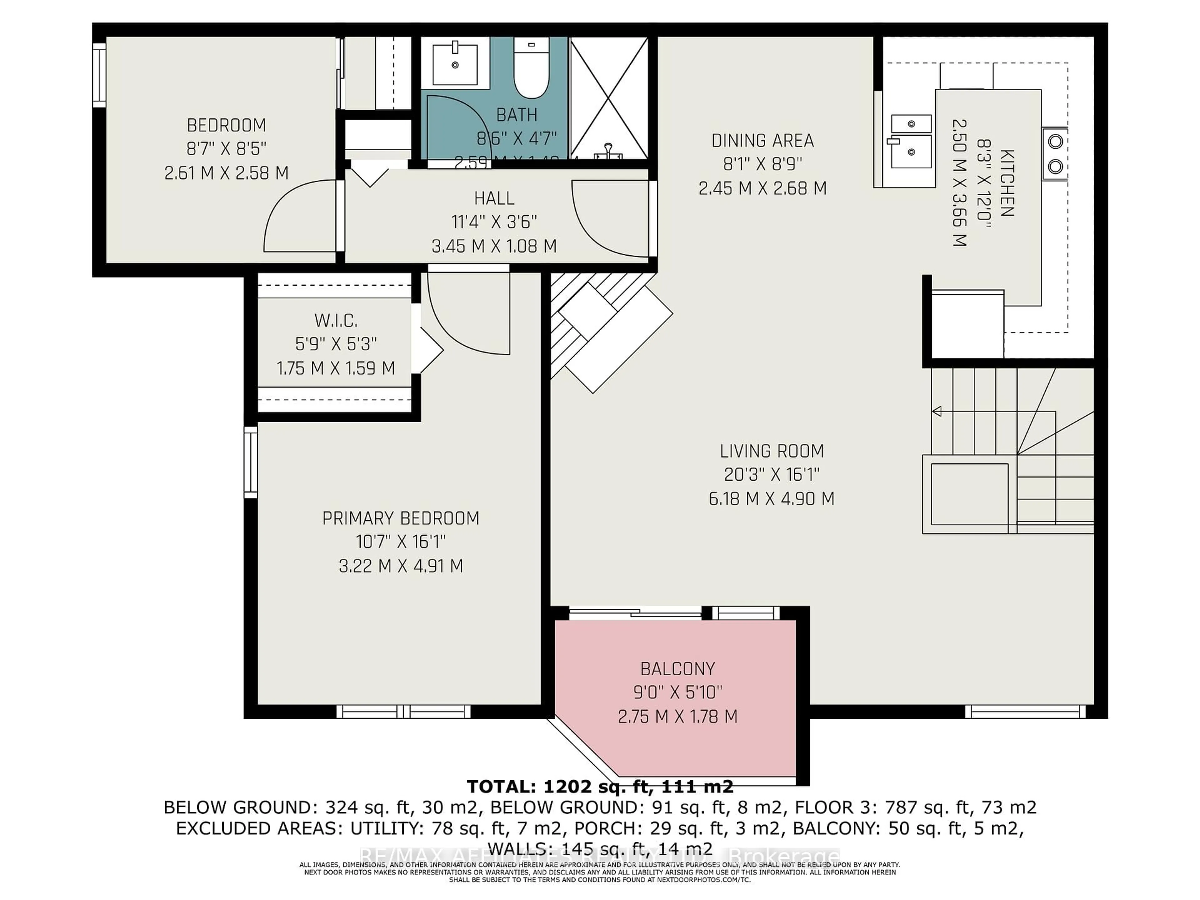 Floor plan for 475 Canteval Terr #205, Orleans Ontario K4A 2C7