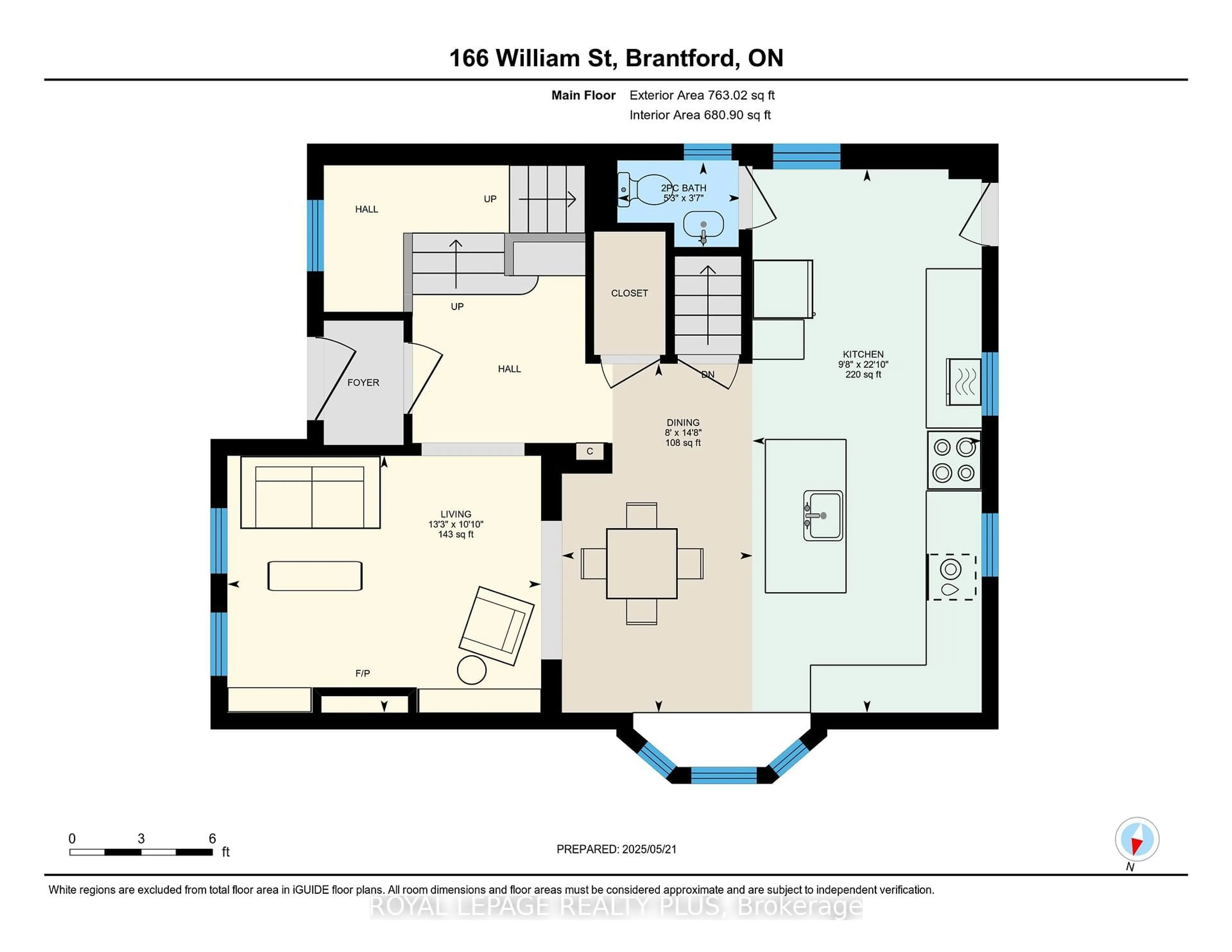 Floor plan for 166 William St, Brant Ontario N3T 3L3