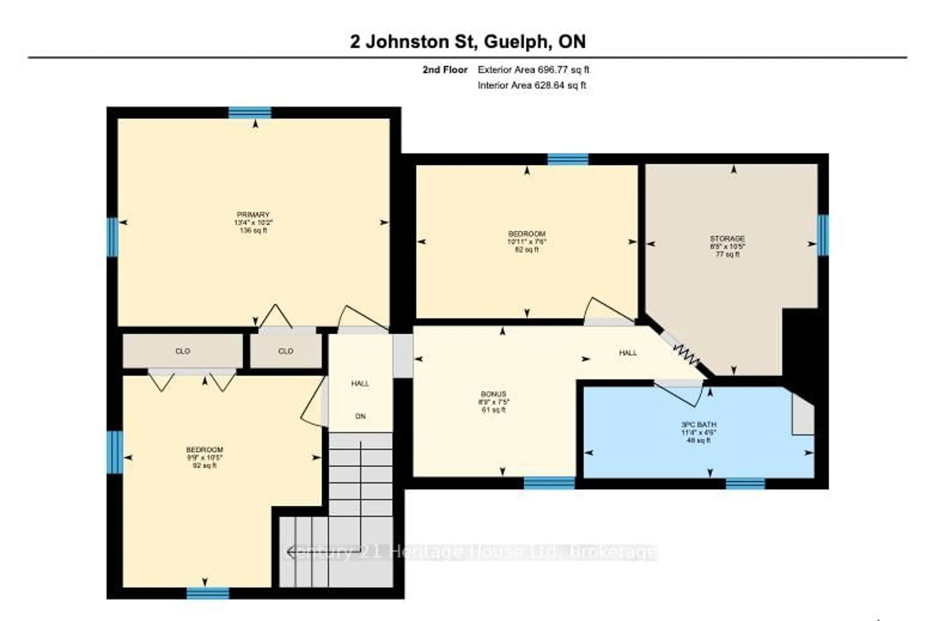 Floor plan for 2 Johnston St, Guelph Ontario N1E 5T3
