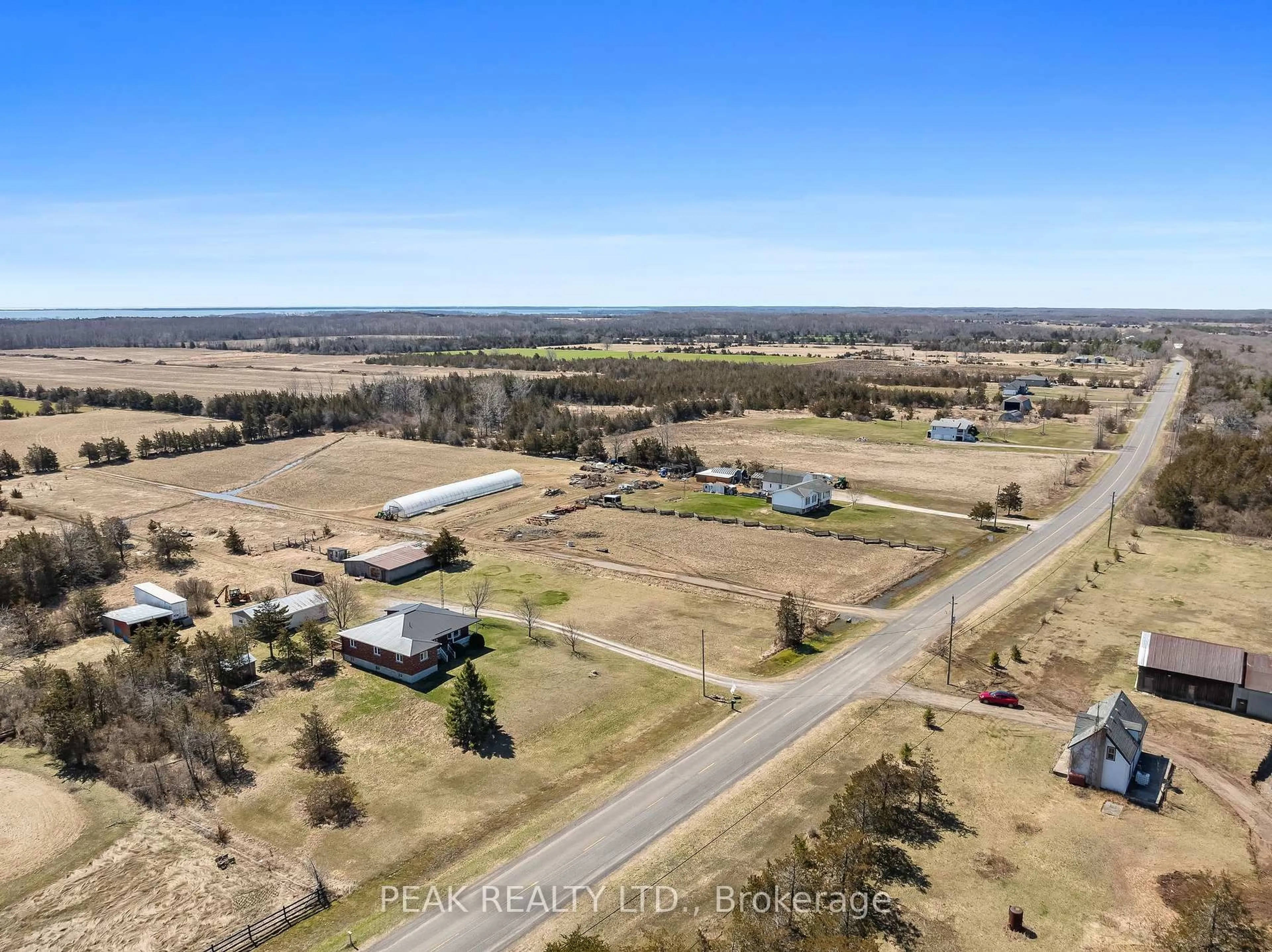 A pic from outside/outdoor area/front of a property/back of a property/a pic from drone, unknown for 1958 County Rd 7 Rd, Prince Edward County Ontario K0K 2T0