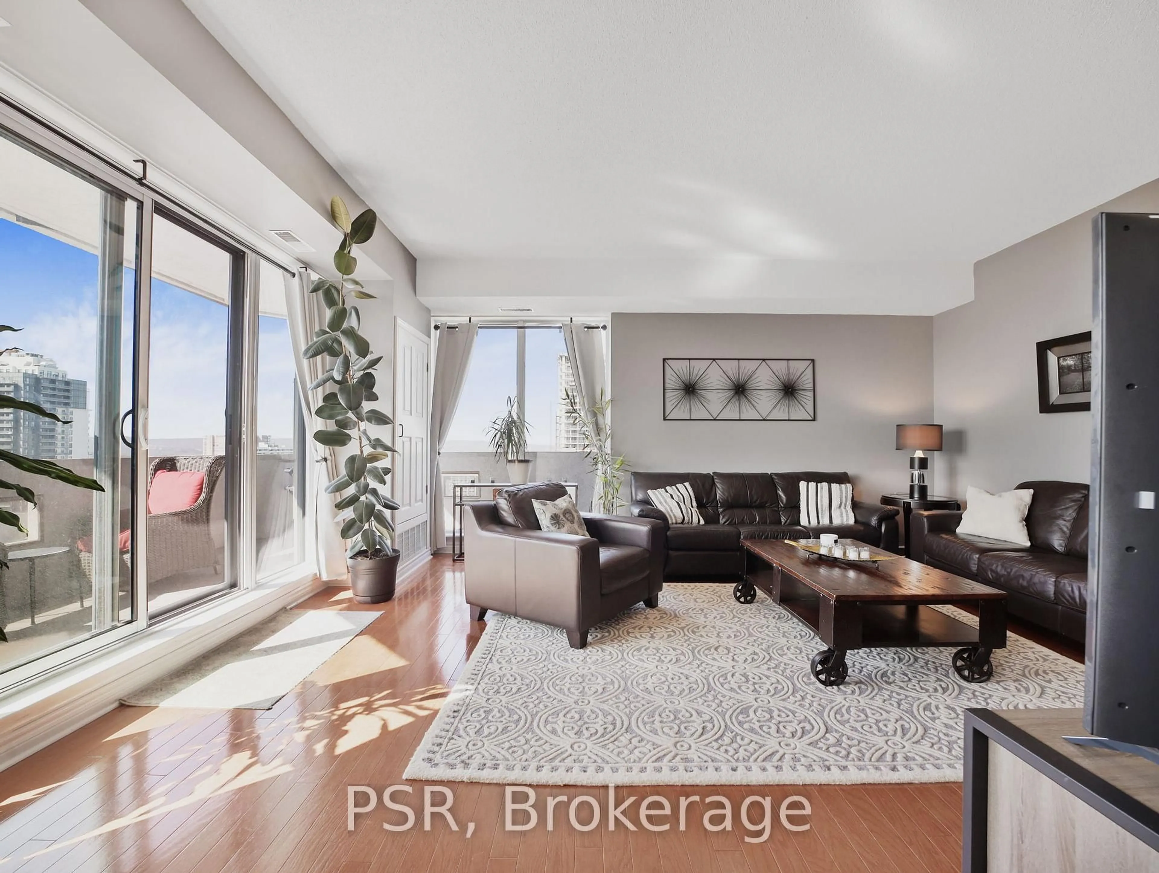 Living room with furniture, unknown for 67 Caroline St #17D, Hamilton Ontario L8P 3K6