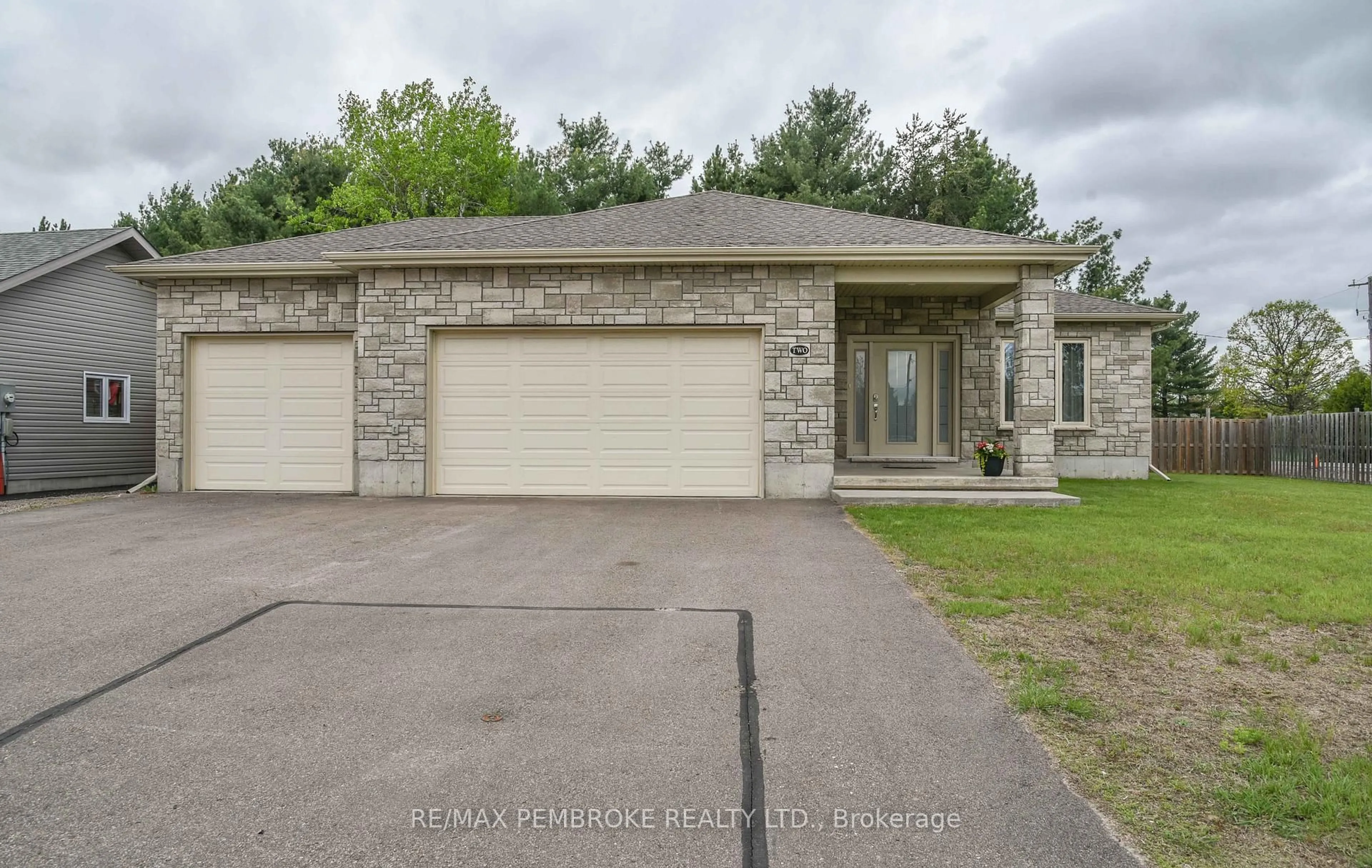 Home with brick exterior material, street for 2 Marquis Dr, Petawawa Ontario K8H 0E5