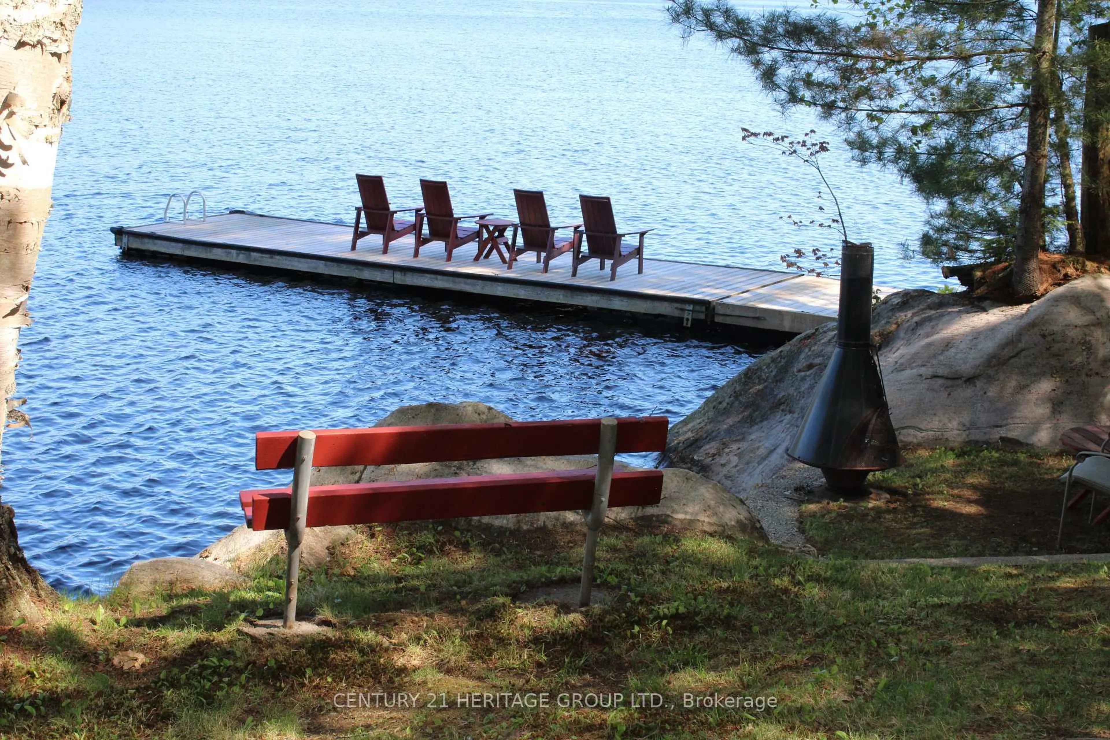 Patio, water/lake/river/ocean view for 1452 MILNE Rd, Bracebridge Ontario P1L 1X1