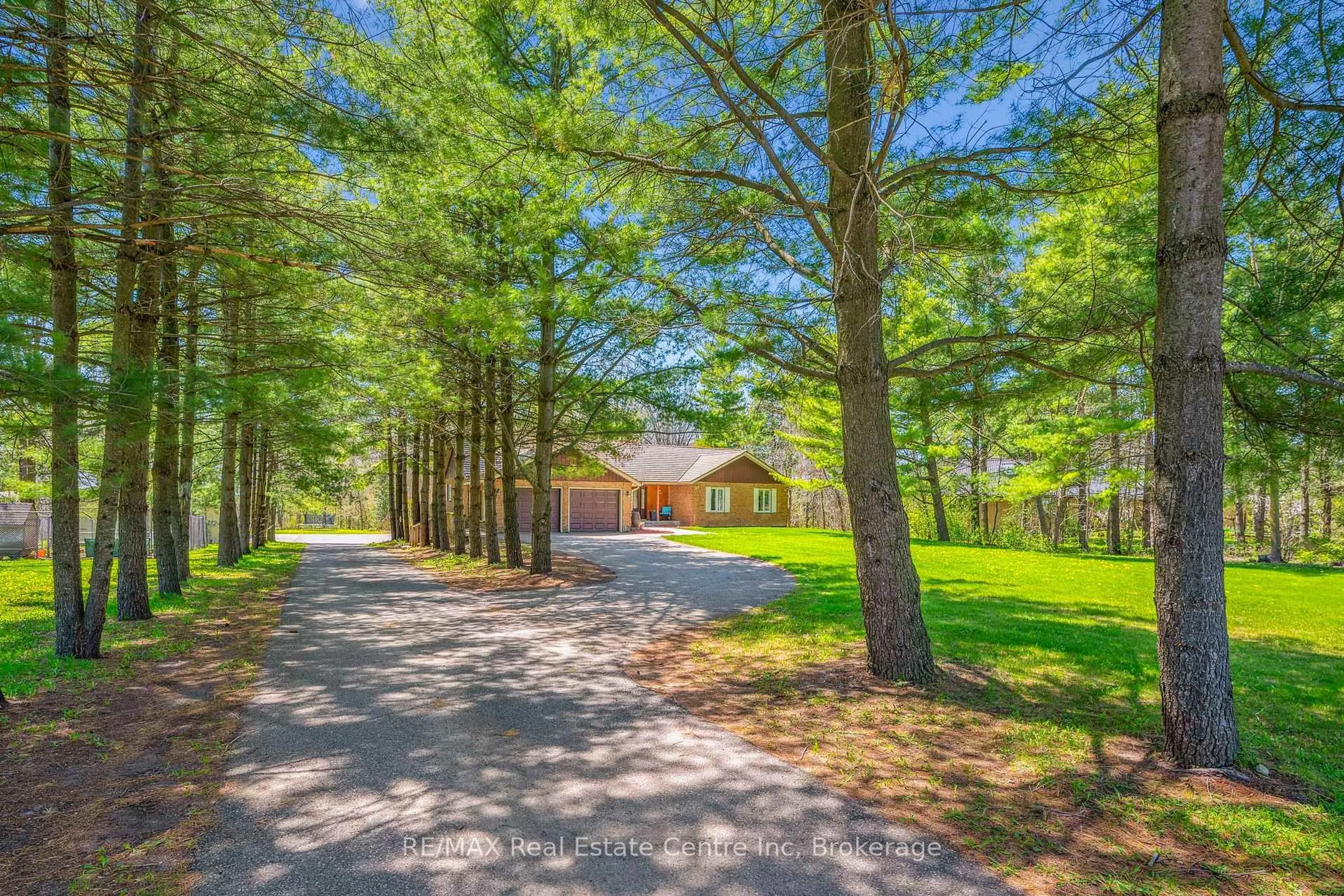 A pic from outside/outdoor area/front of a property/back of a property/a pic from drone, forest/trees view for 6112 Fourth Line, Centre Wellington Ontario N0B 1B0