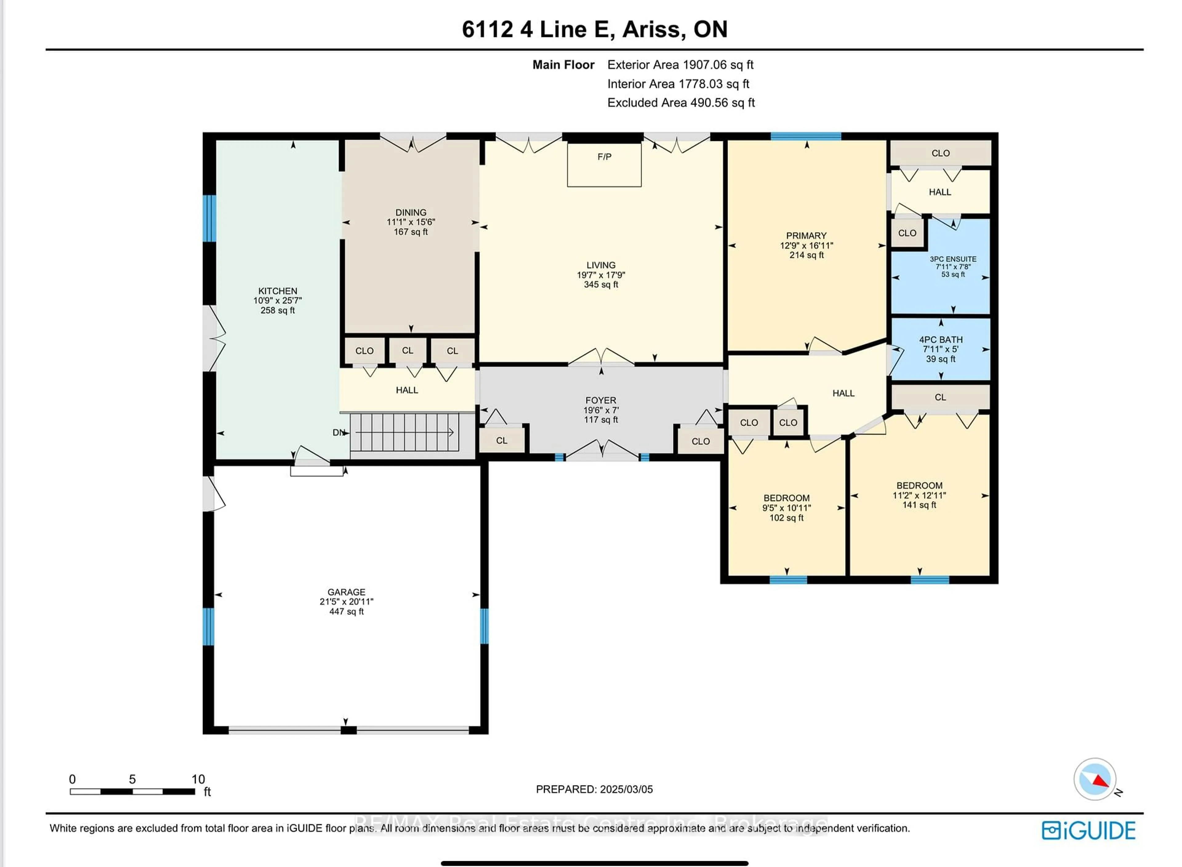 Floor plan for 6112 Fourth Line, Centre Wellington Ontario N0B 1B0