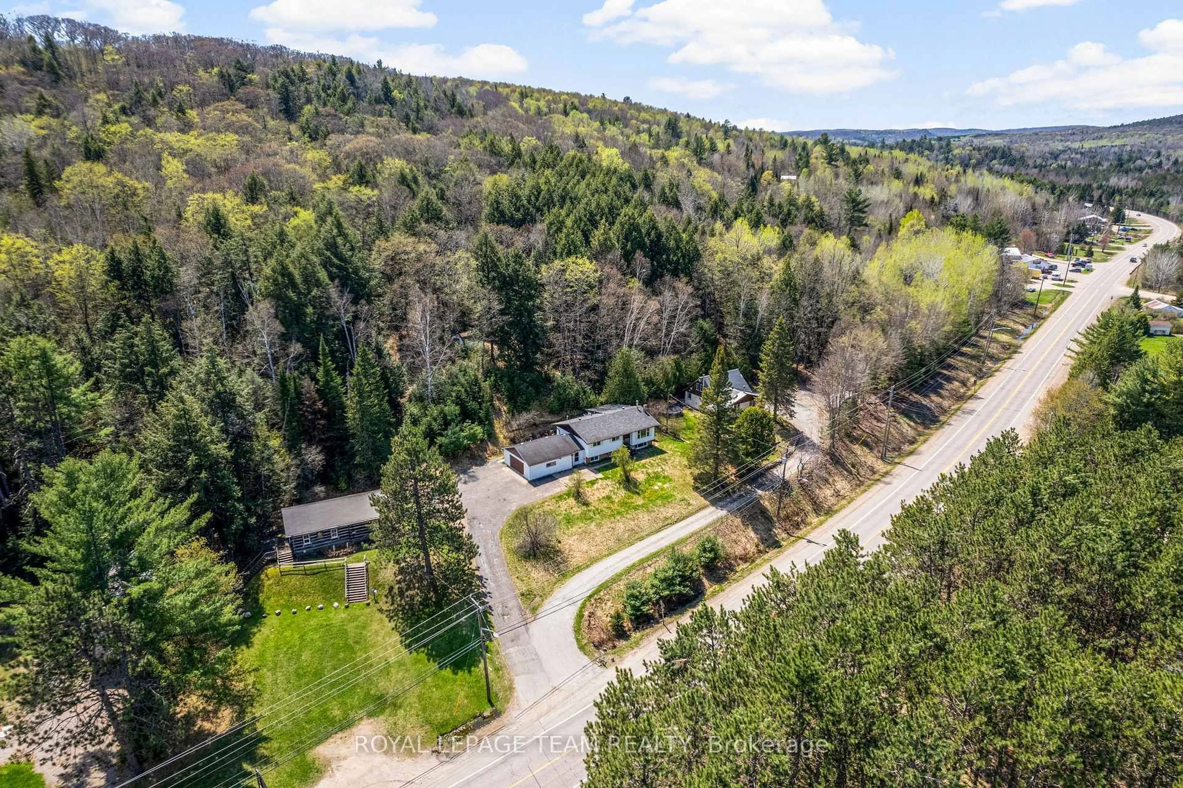 A pic from outside/outdoor area/front of a property/back of a property/a pic from drone, forest/trees view for 39220 Combermere Rd, Combermere Ontario K0J 1L0