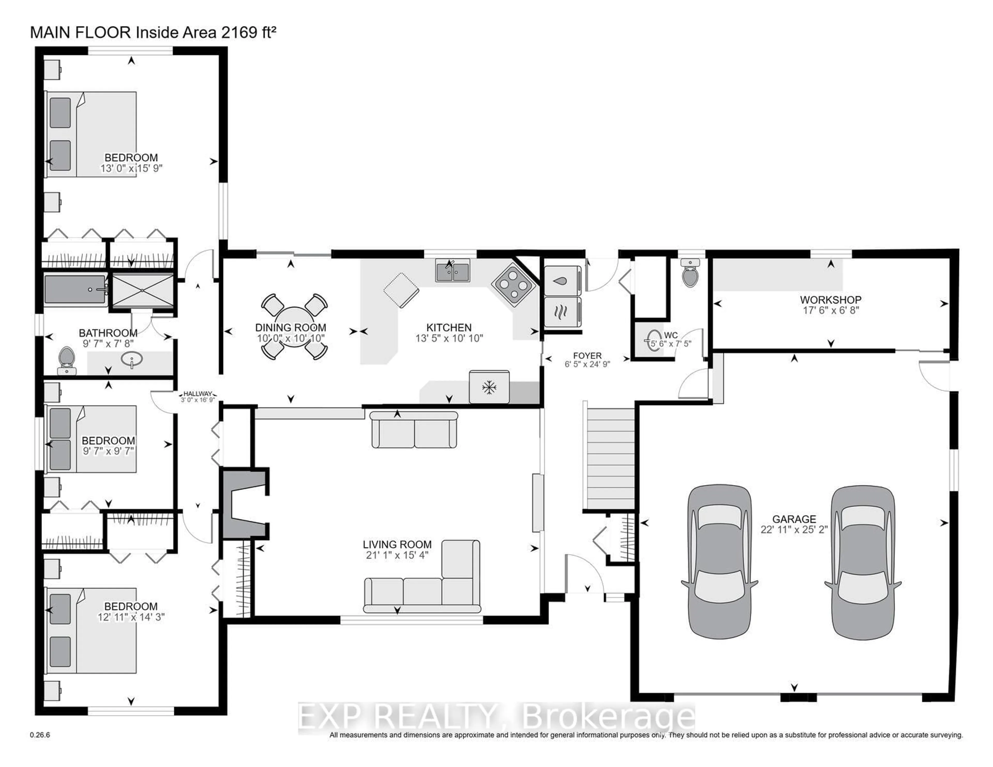Floor plan for 1265 Gladstone Dr, Thames Centre Ontario N0L 1V0