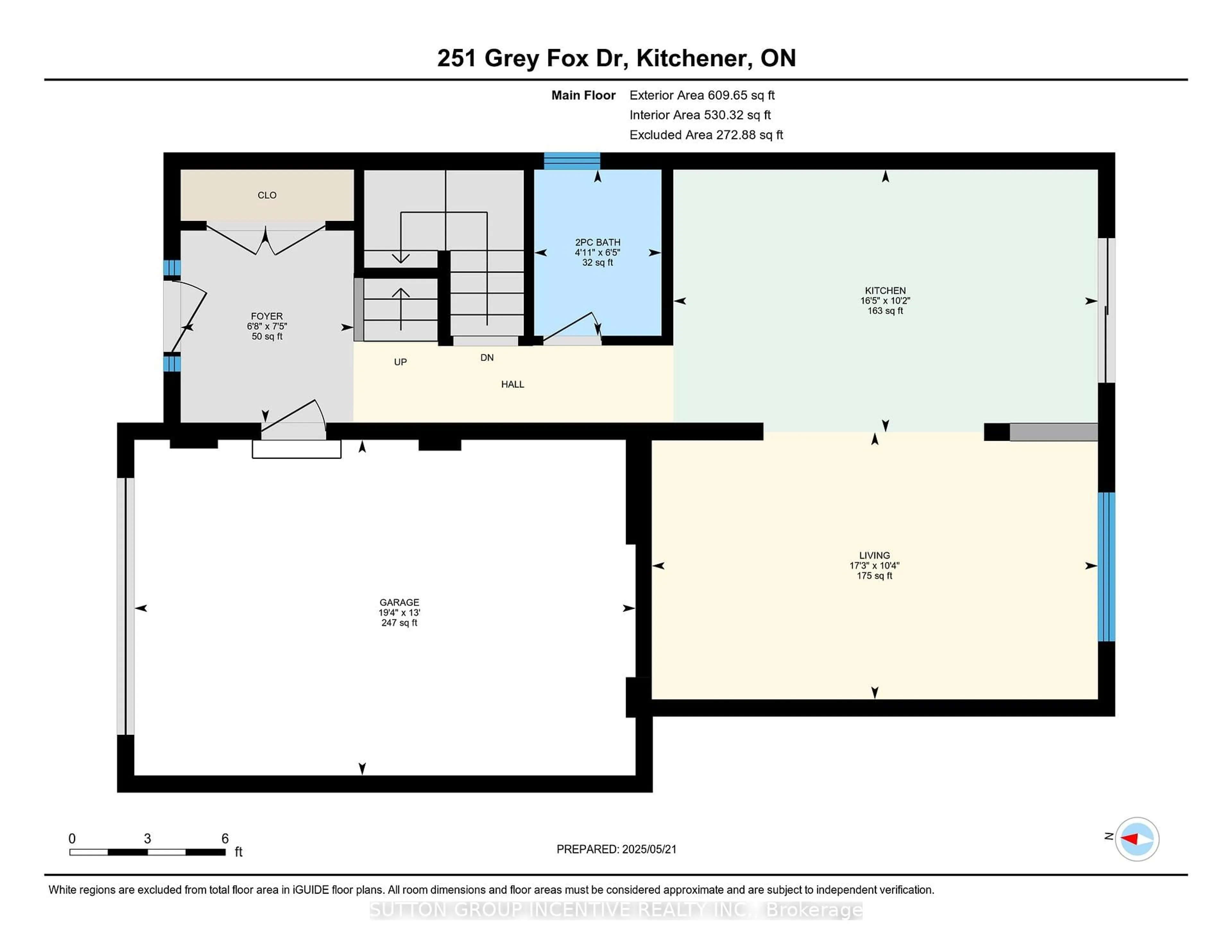 Floor plan for 251 Grey Fox Dr, Kitchener Ontario N2E 3N7