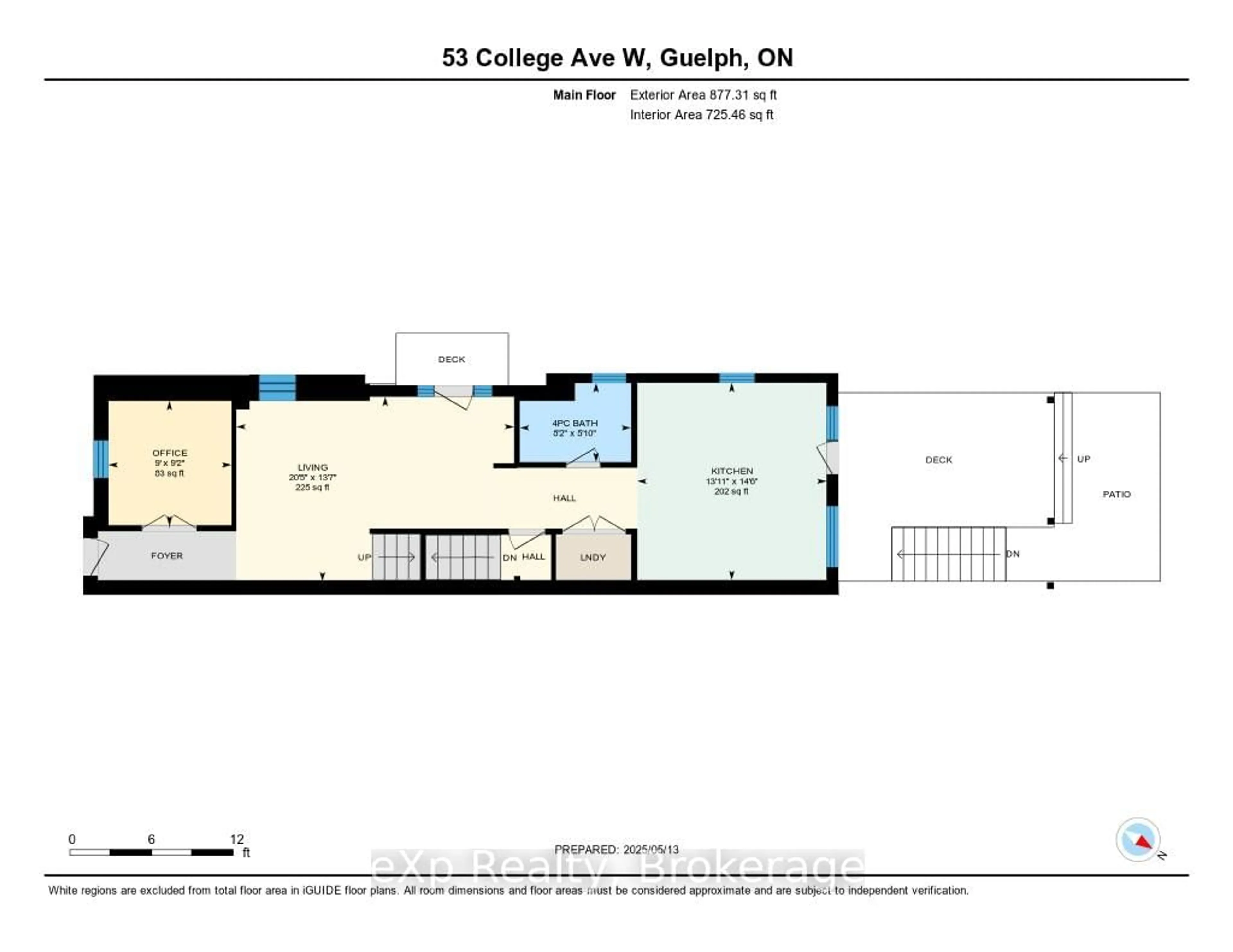 Floor plan for 53 College Ave, Guelph Ontario N1G 1R8