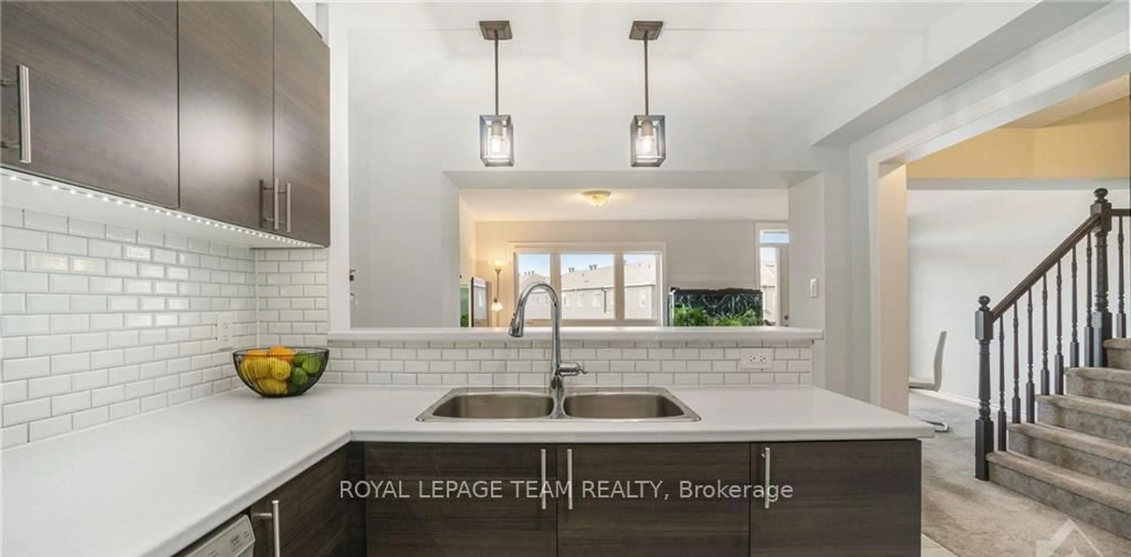 Open concept kitchen, ceramic/tile floor for 62 Feathertop Lane, Ottawa Ontario K2V 0K7