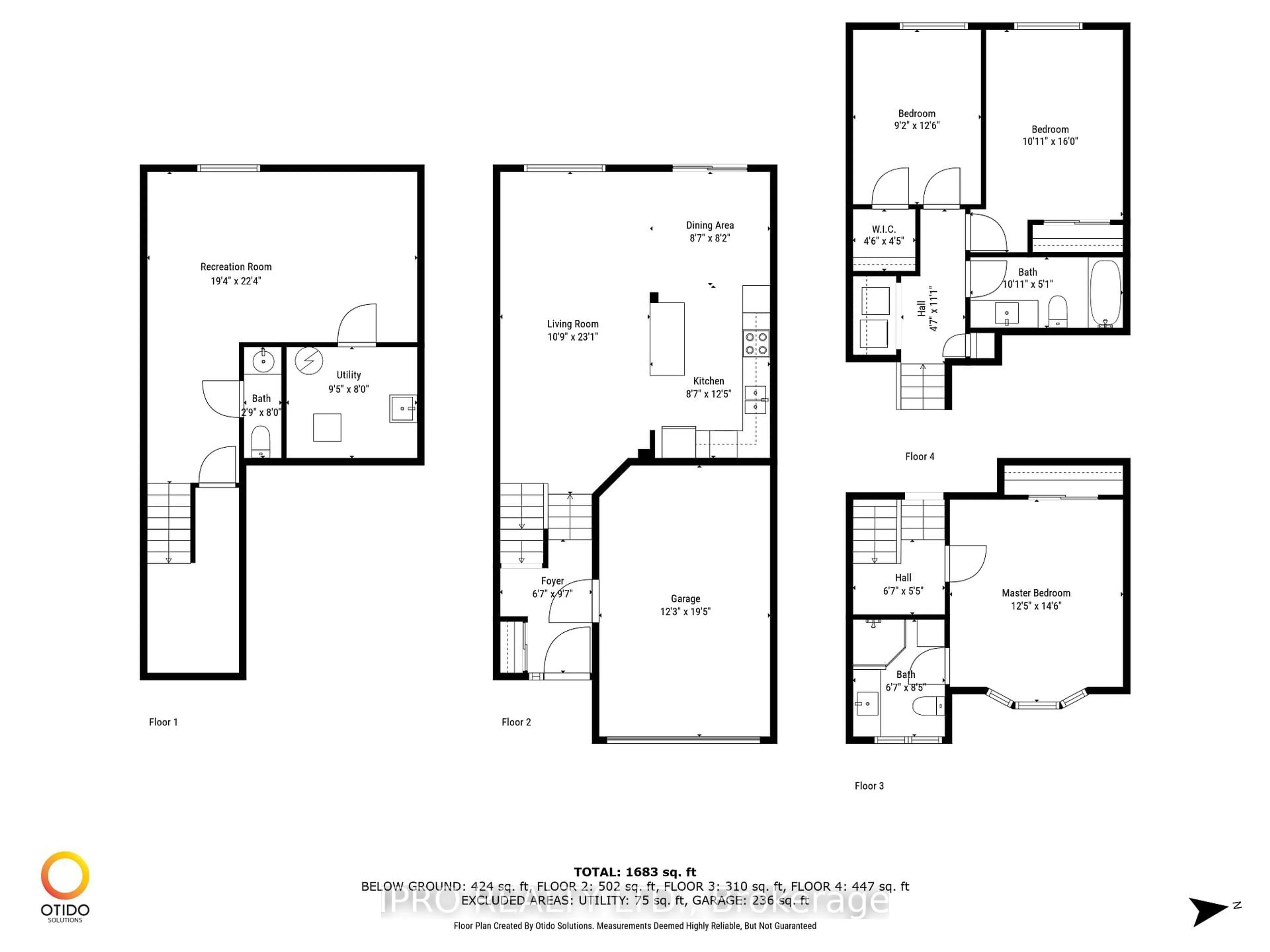 Floor plan for 346 Highland Rd #50, Hamilton Ontario L8J 3T3